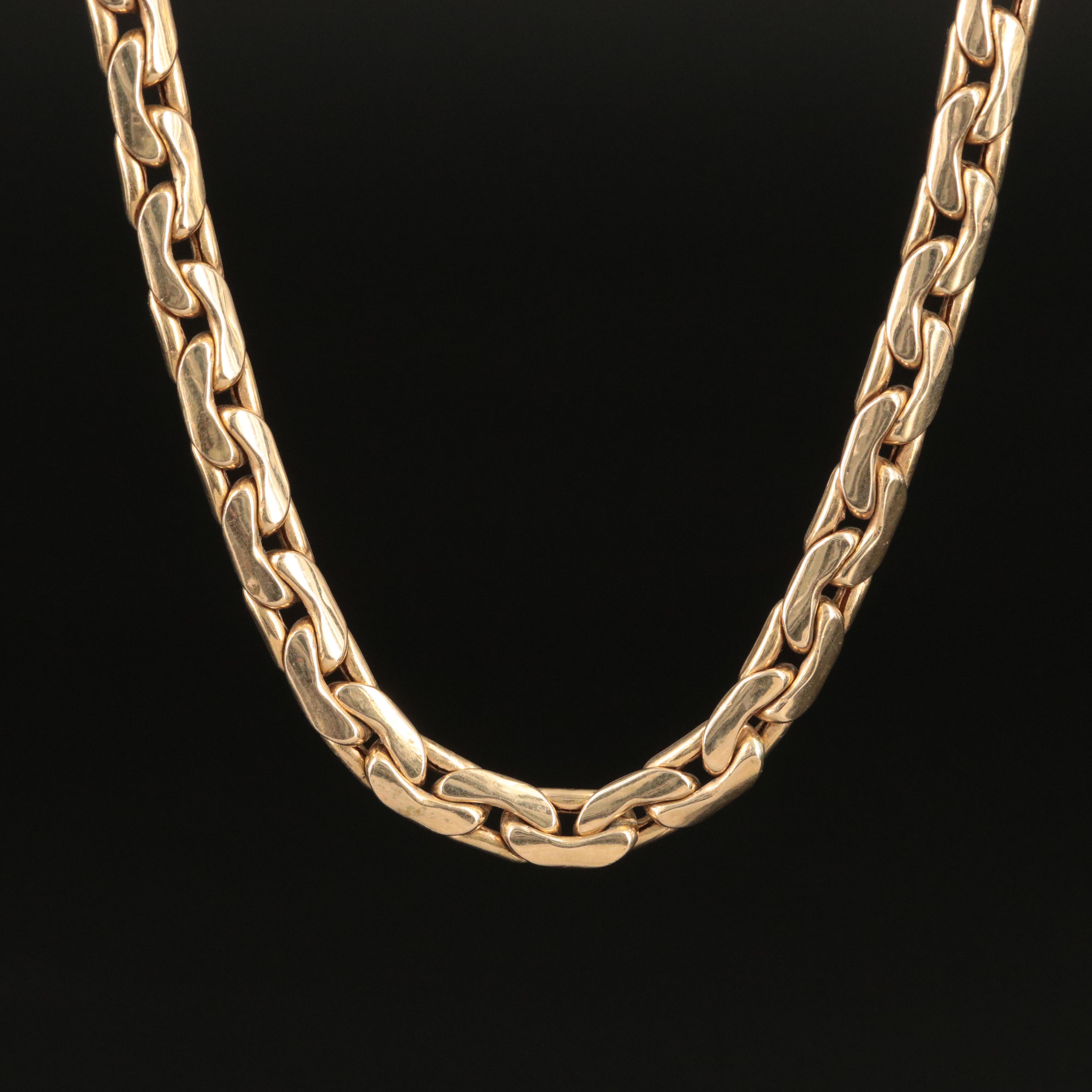 Italian 14K Boston Chain Necklace