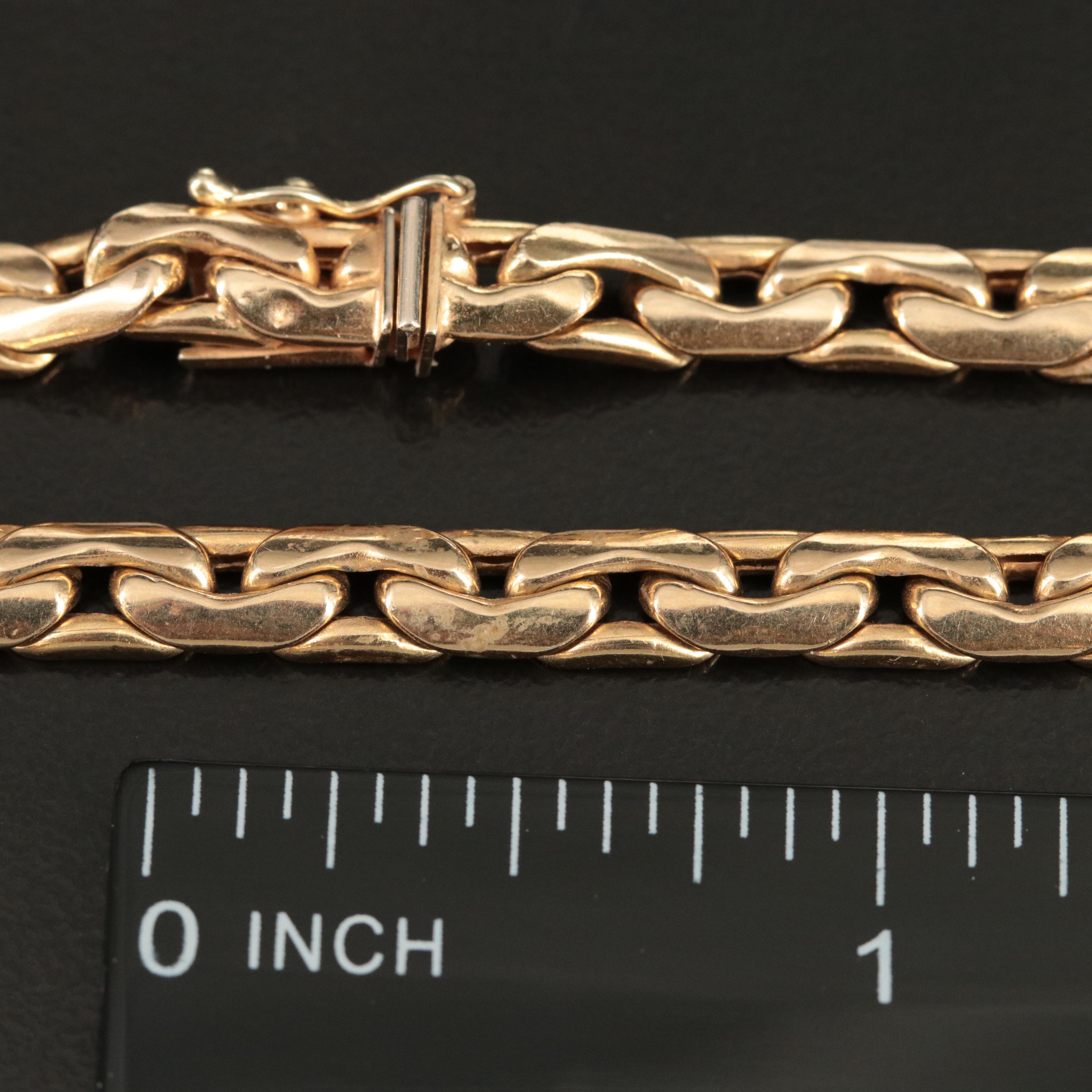 Italian 14K Boston Chain Necklace