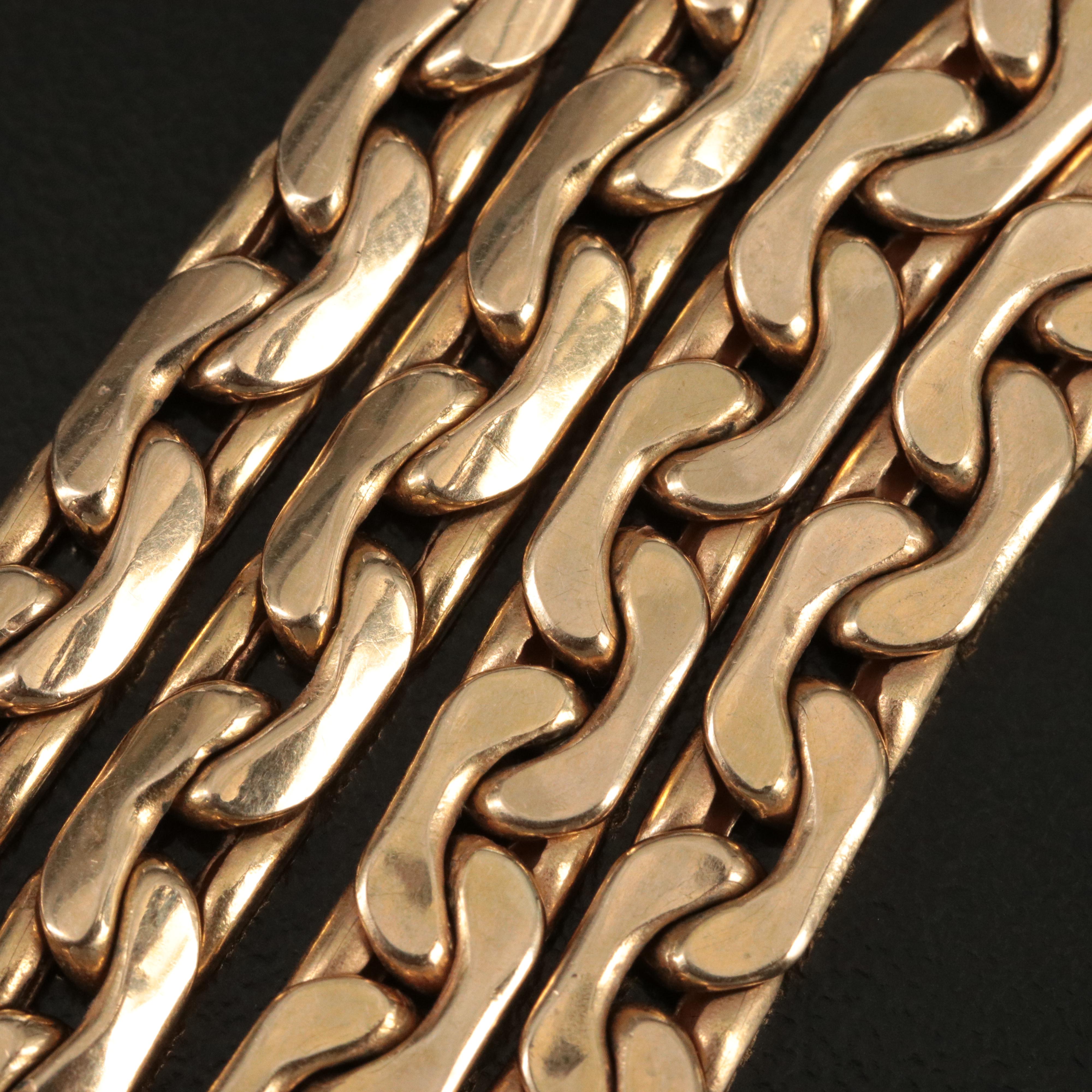 Italian 14K Boston Chain Necklace