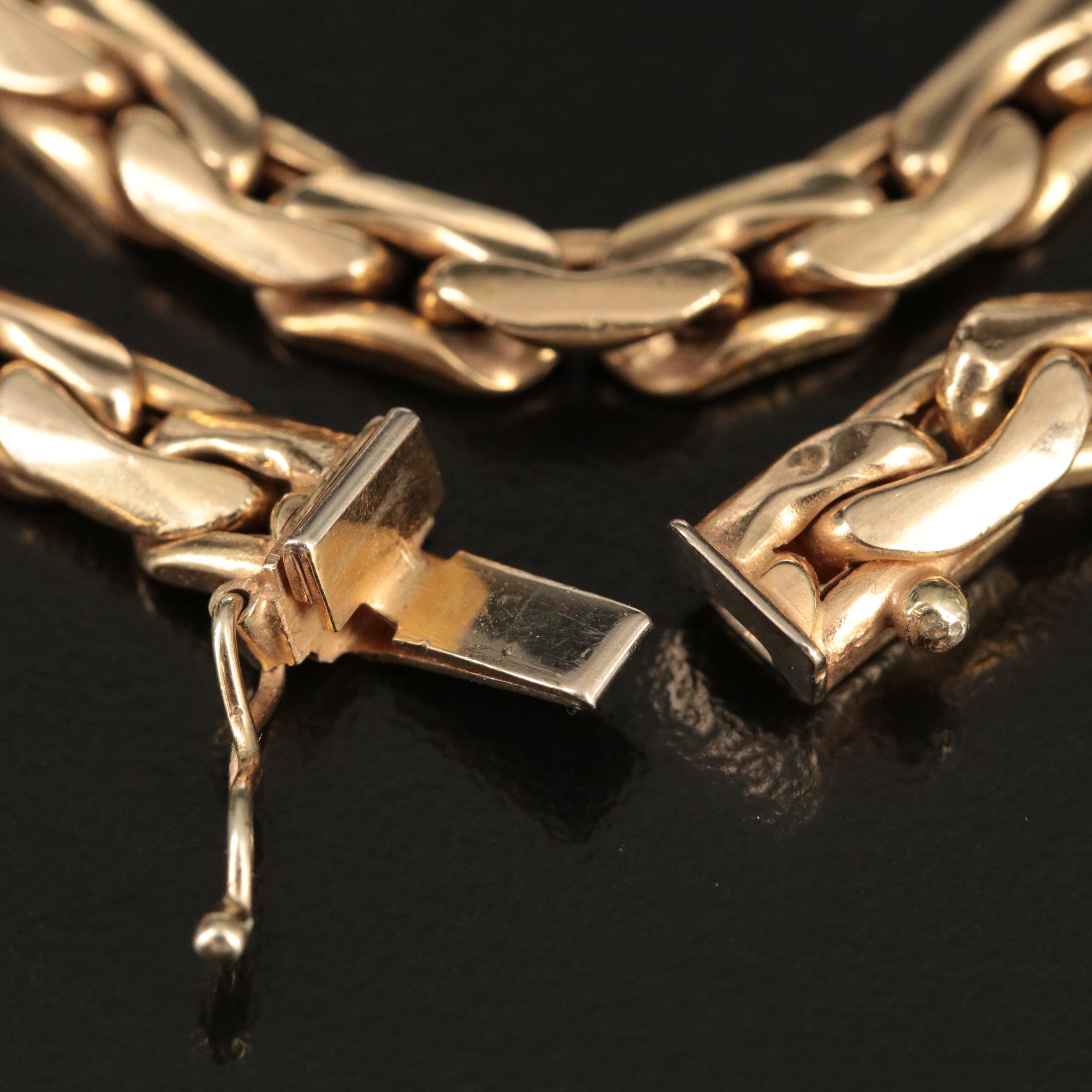 Italian 14K Boston Chain Necklace