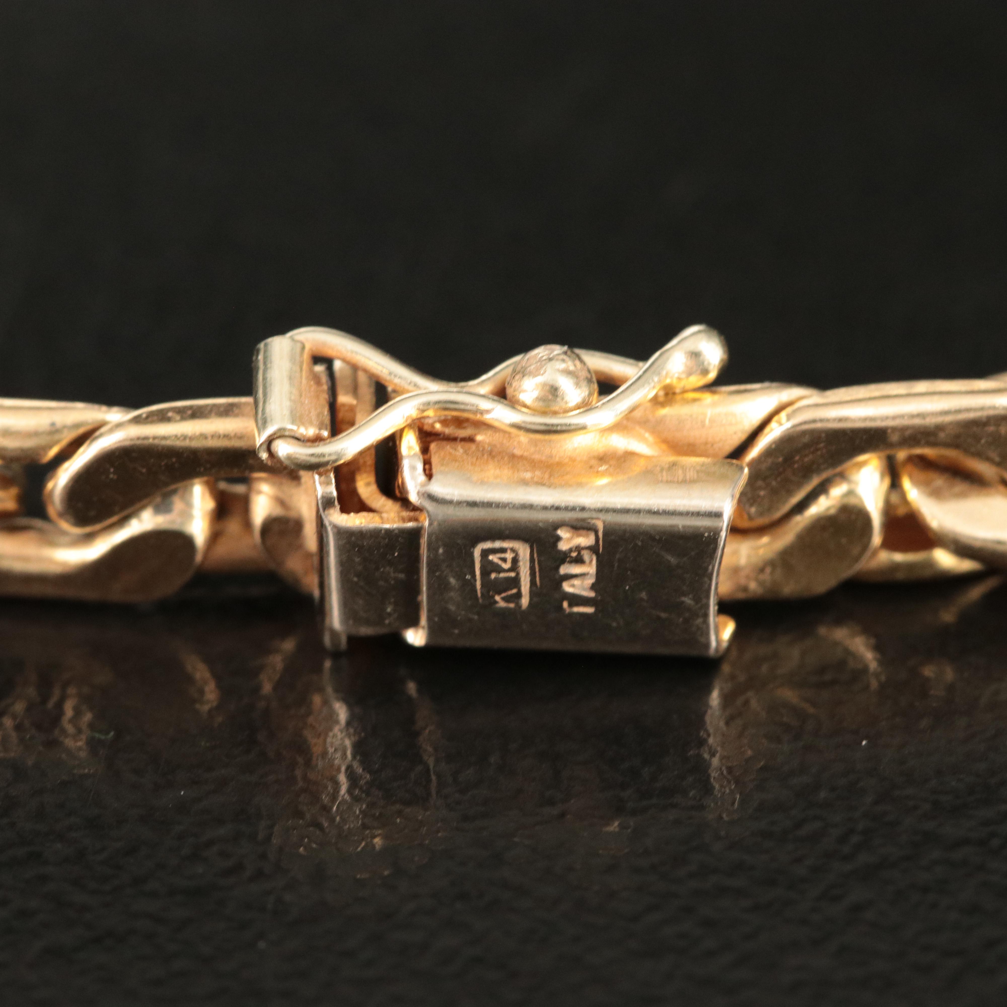 Italian 14K Boston Chain Necklace