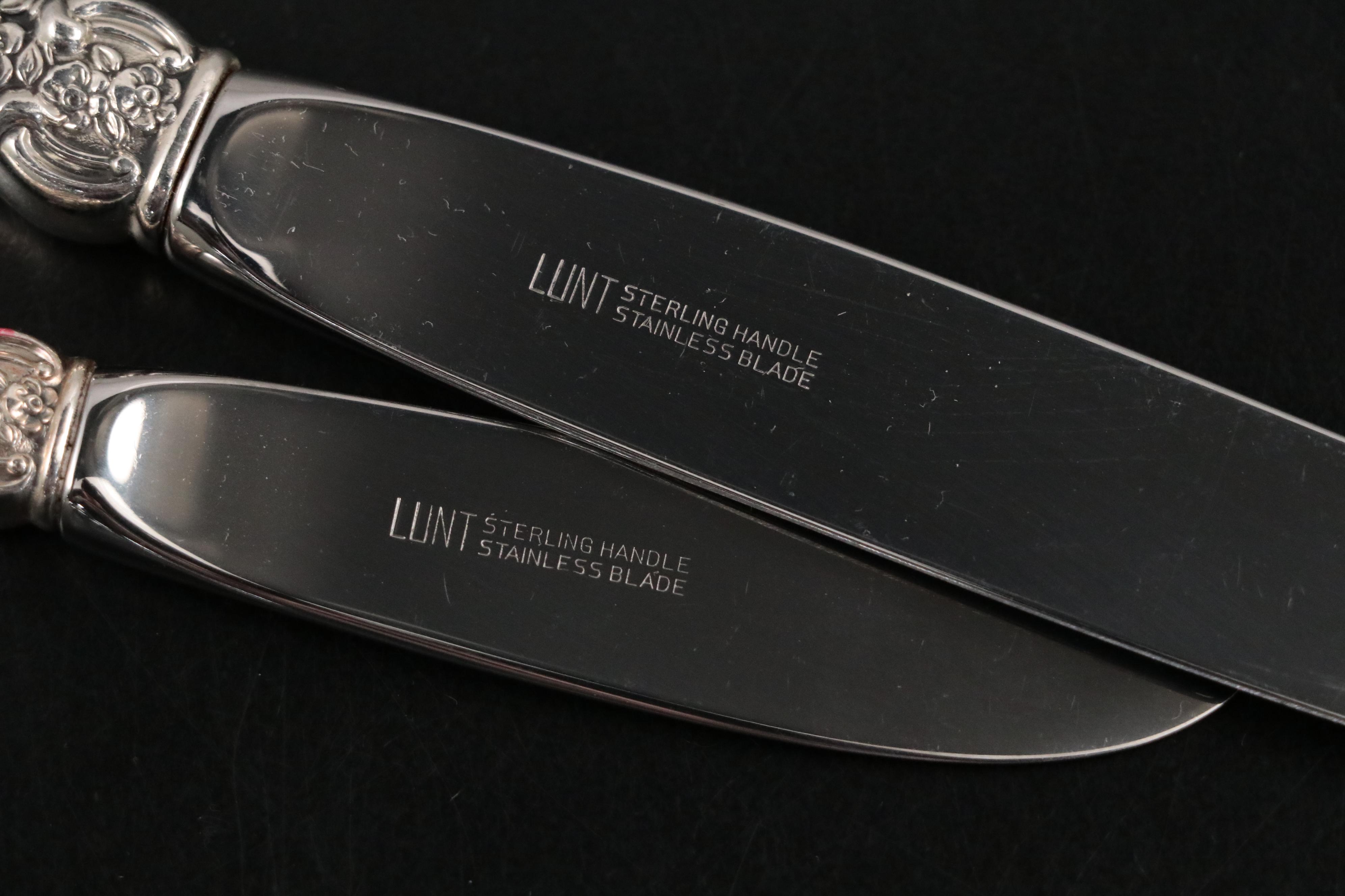 Lunt "Eloquence" Sterling Silver Flatware, Mid to Late 20th C.