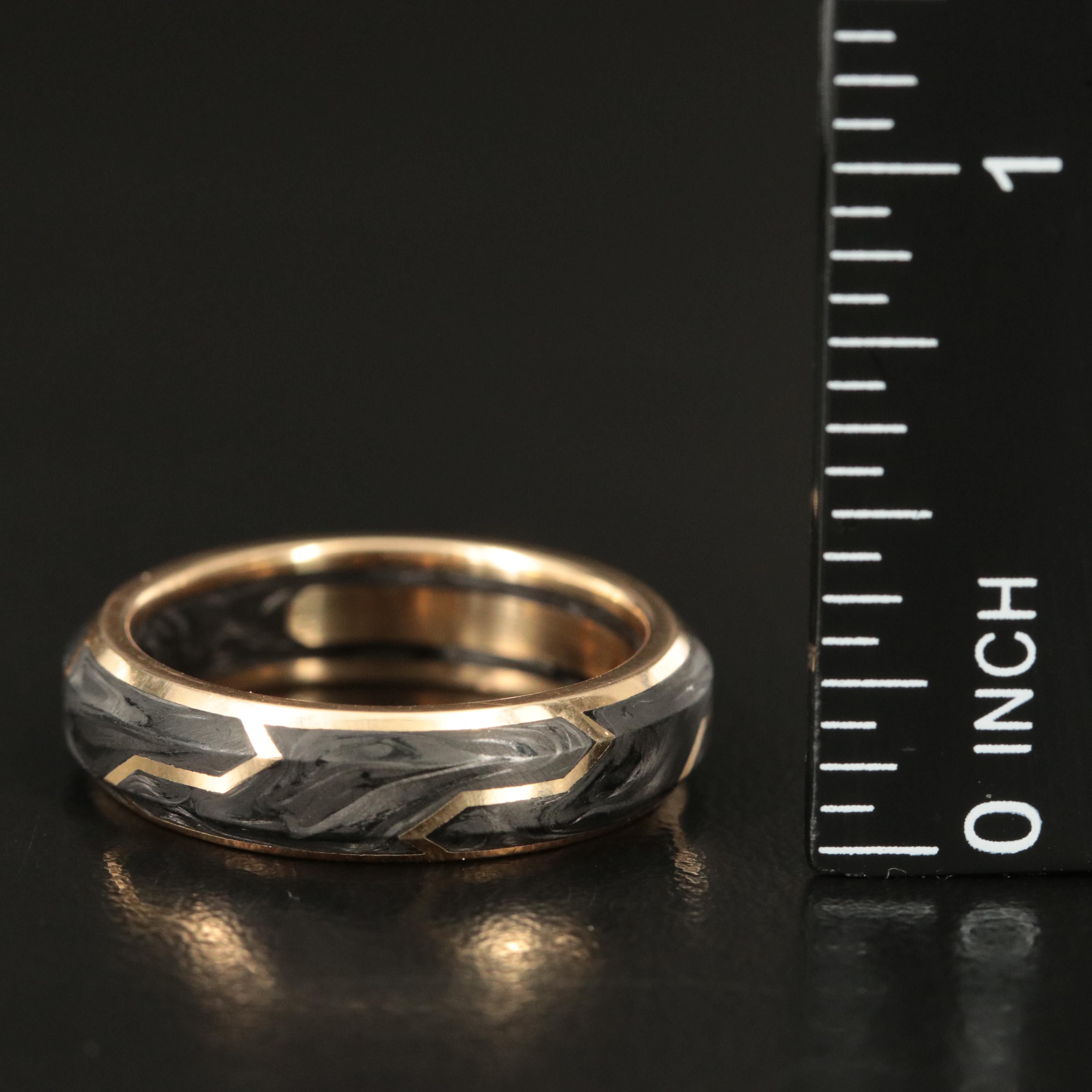 David Yurman 18K Forged Carbon Band