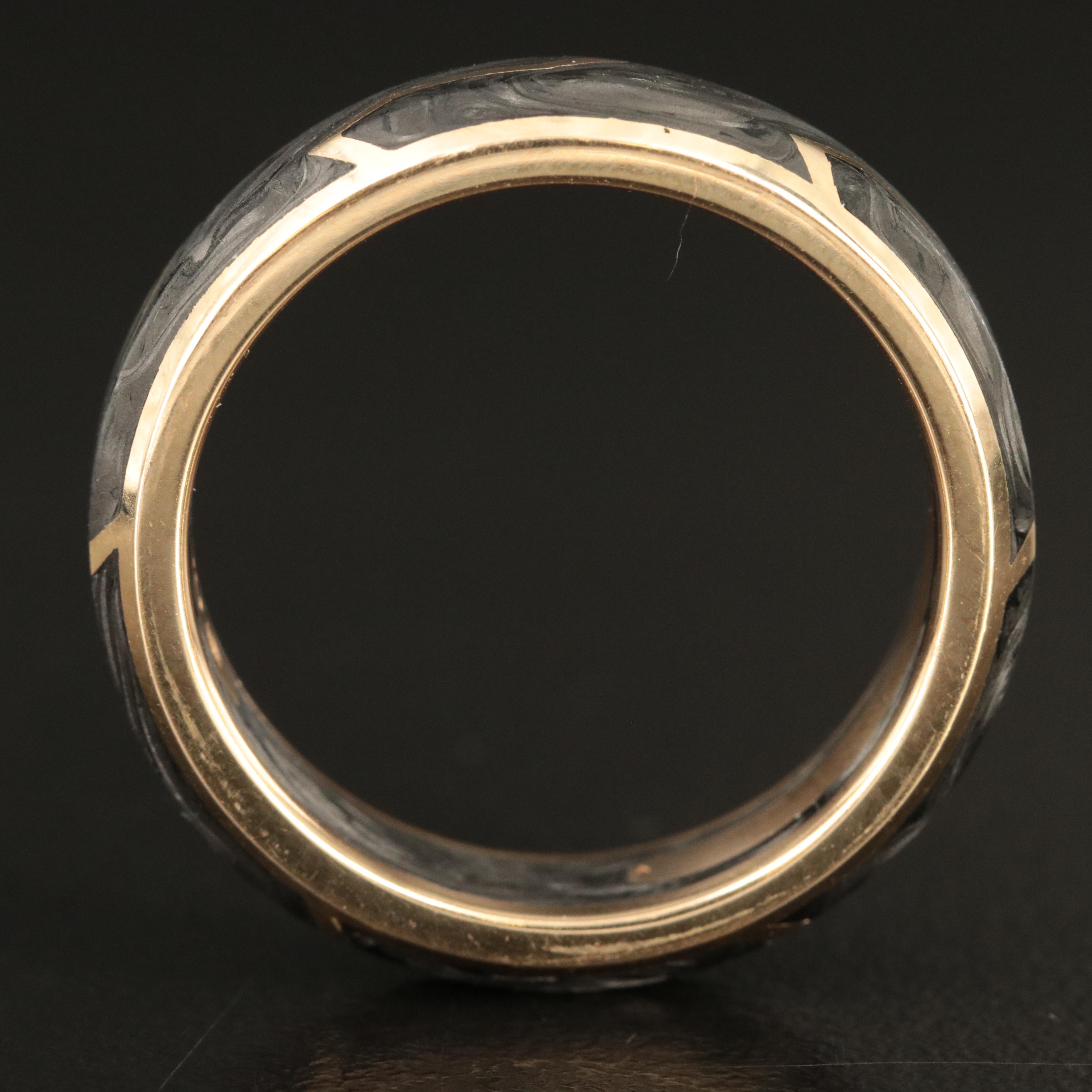 David Yurman 18K Forged Carbon Band