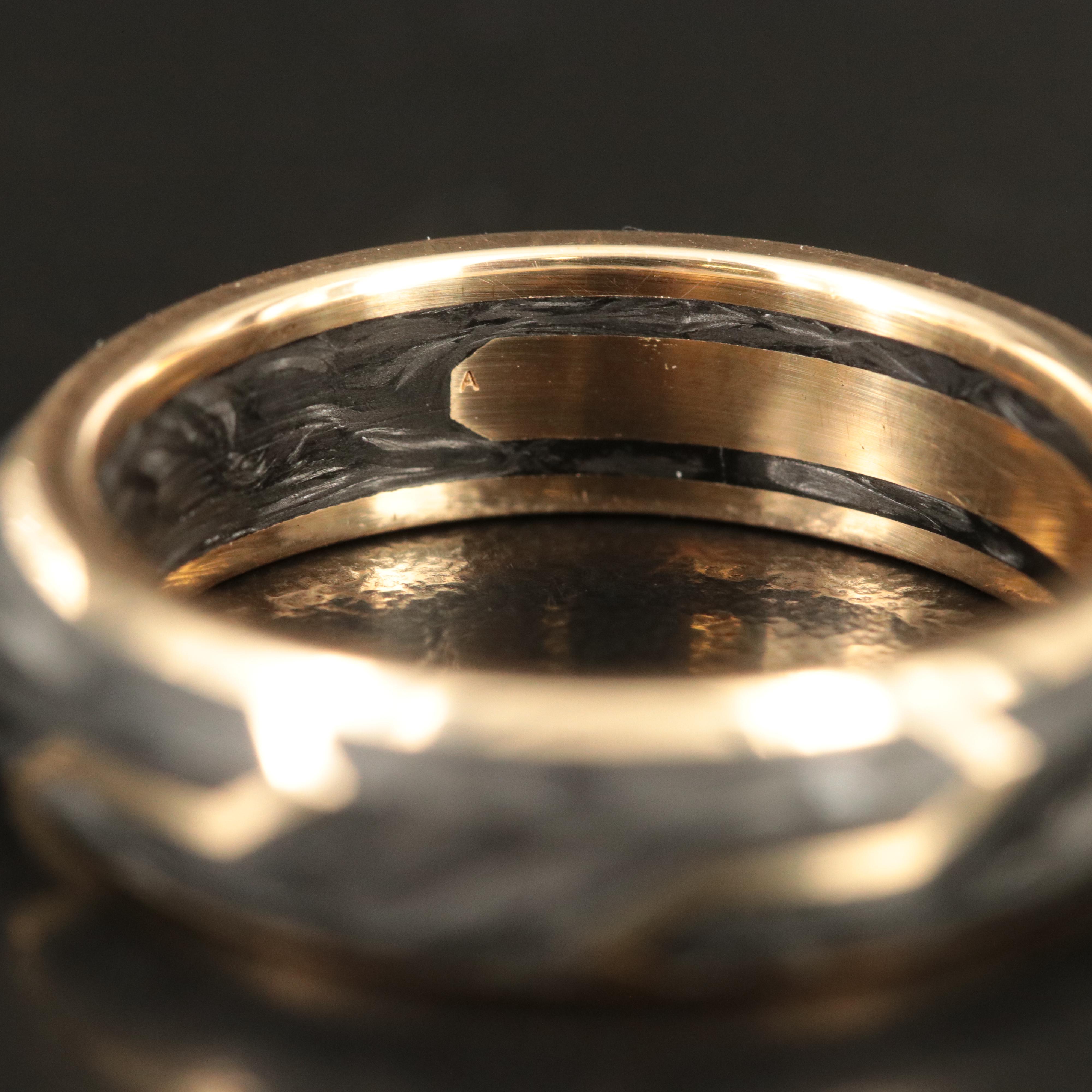 David Yurman 18K Forged Carbon Band