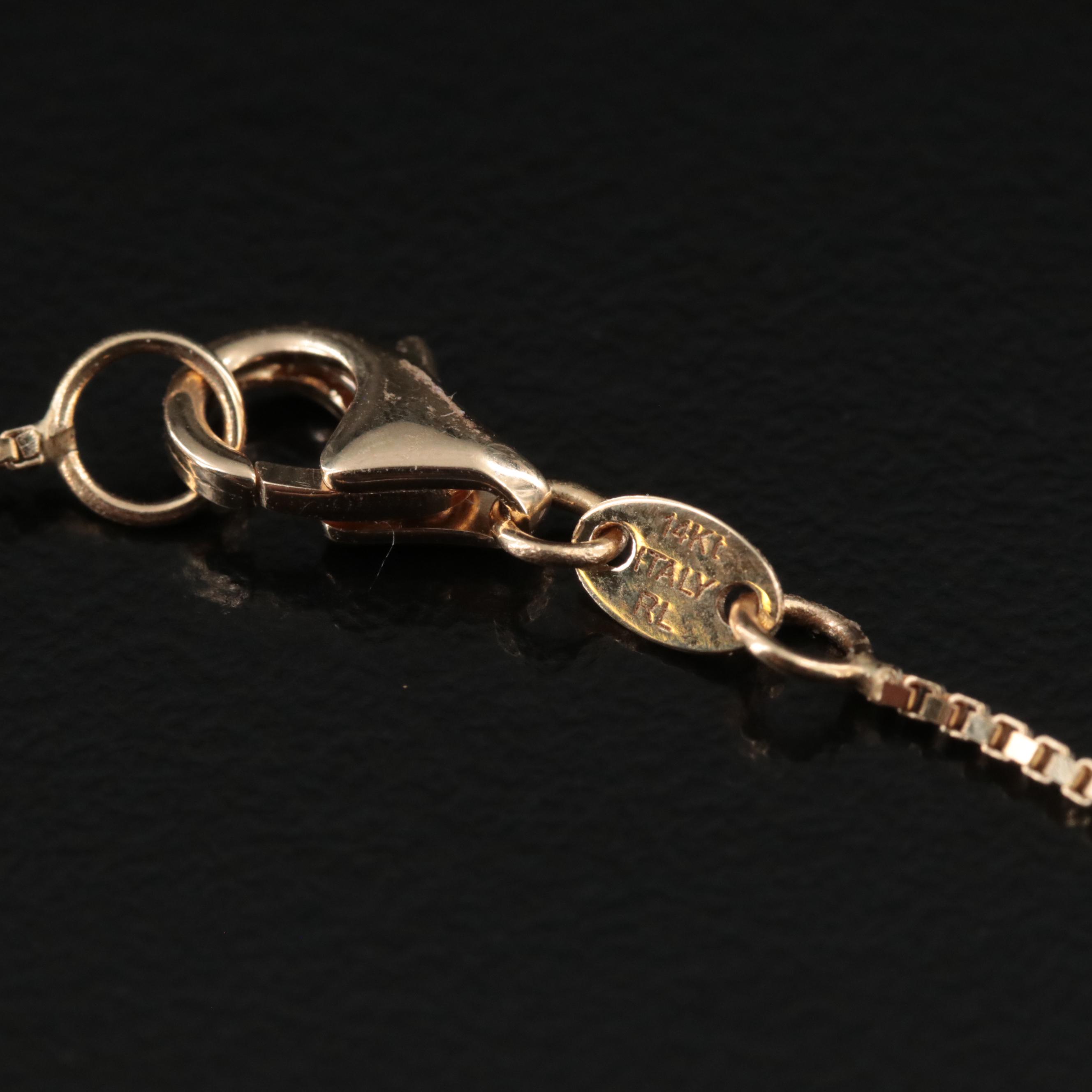 14K Heart Pendant Necklace