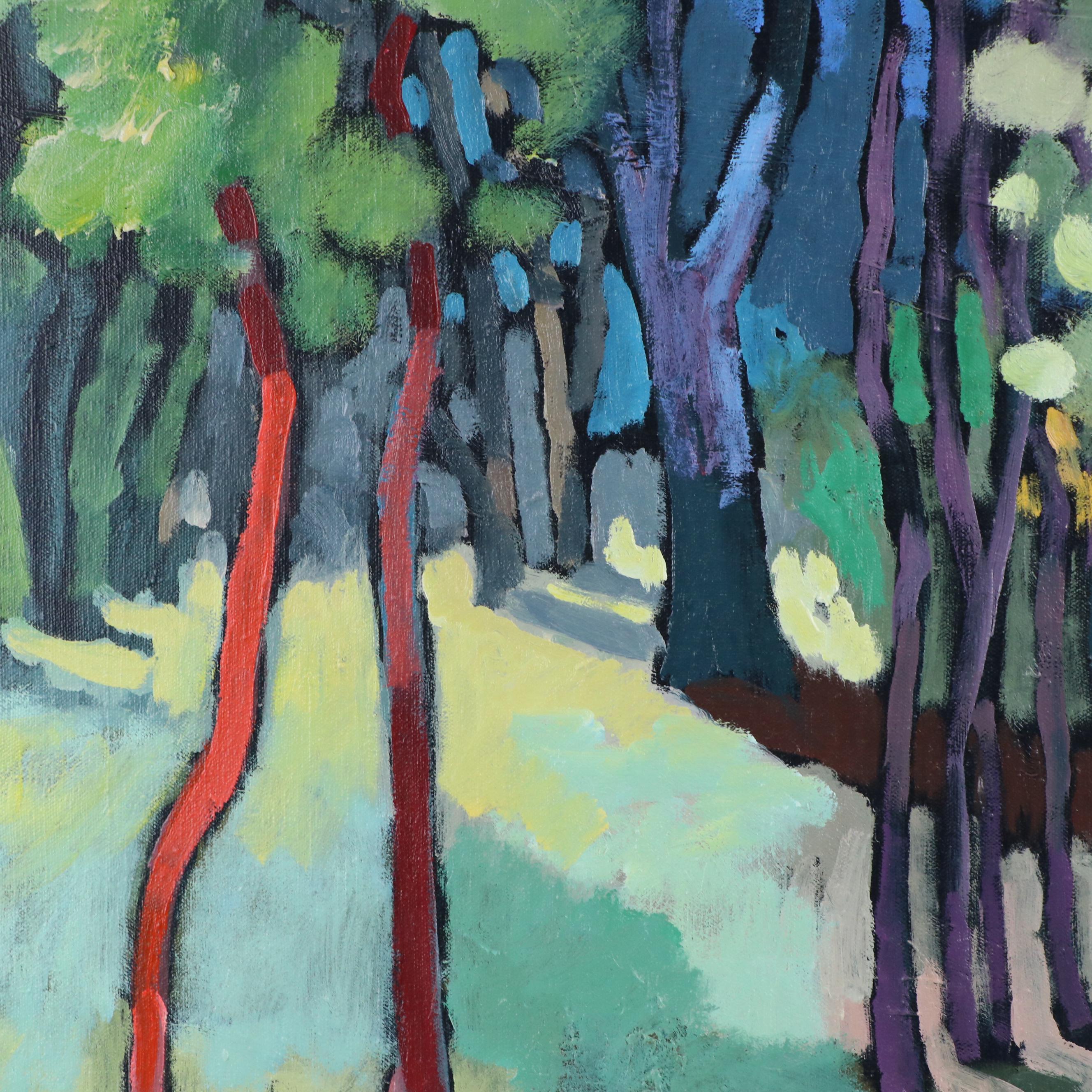 Russ Vogt Wooded Landscape Acrylic Painting