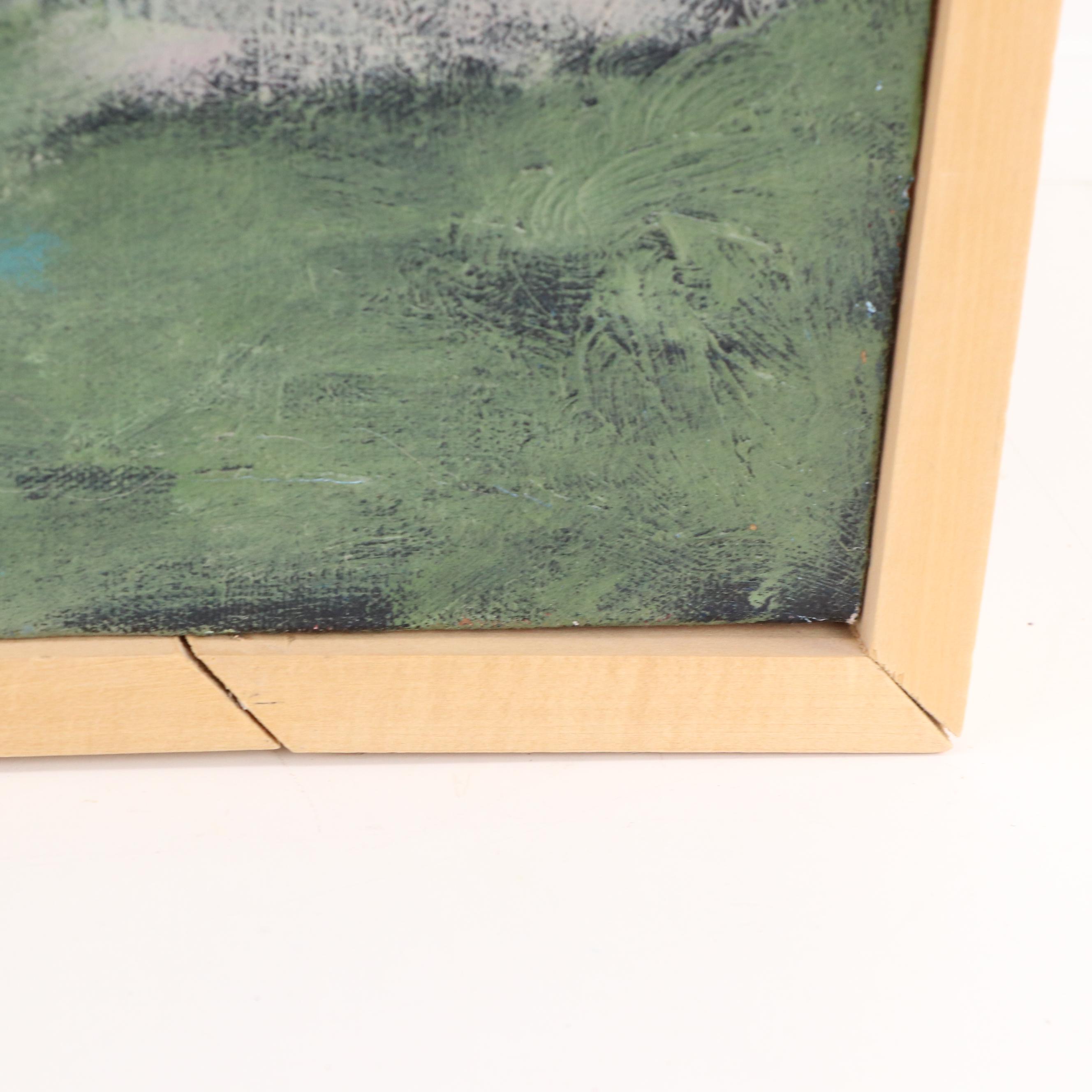 Russ Vogt Wooded Landscape Acrylic Painting