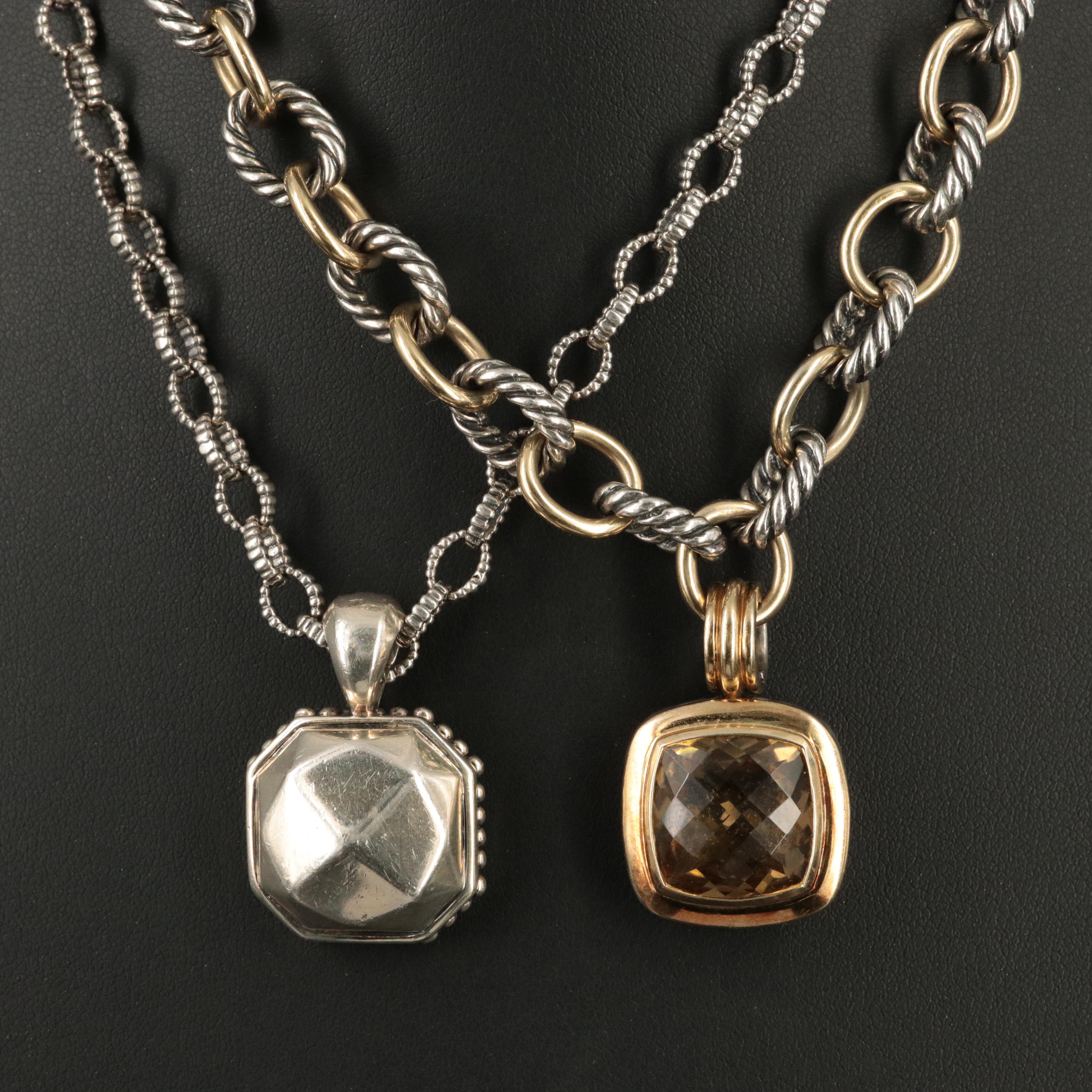 Designer Sterling and 18K Necklaces and Enhancers Lagos and David