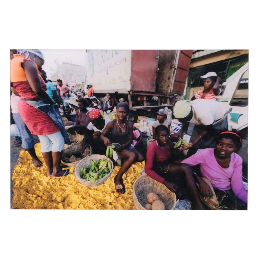 Isack Kousnsky Manipulated Digital Photograph of African Market, 2012