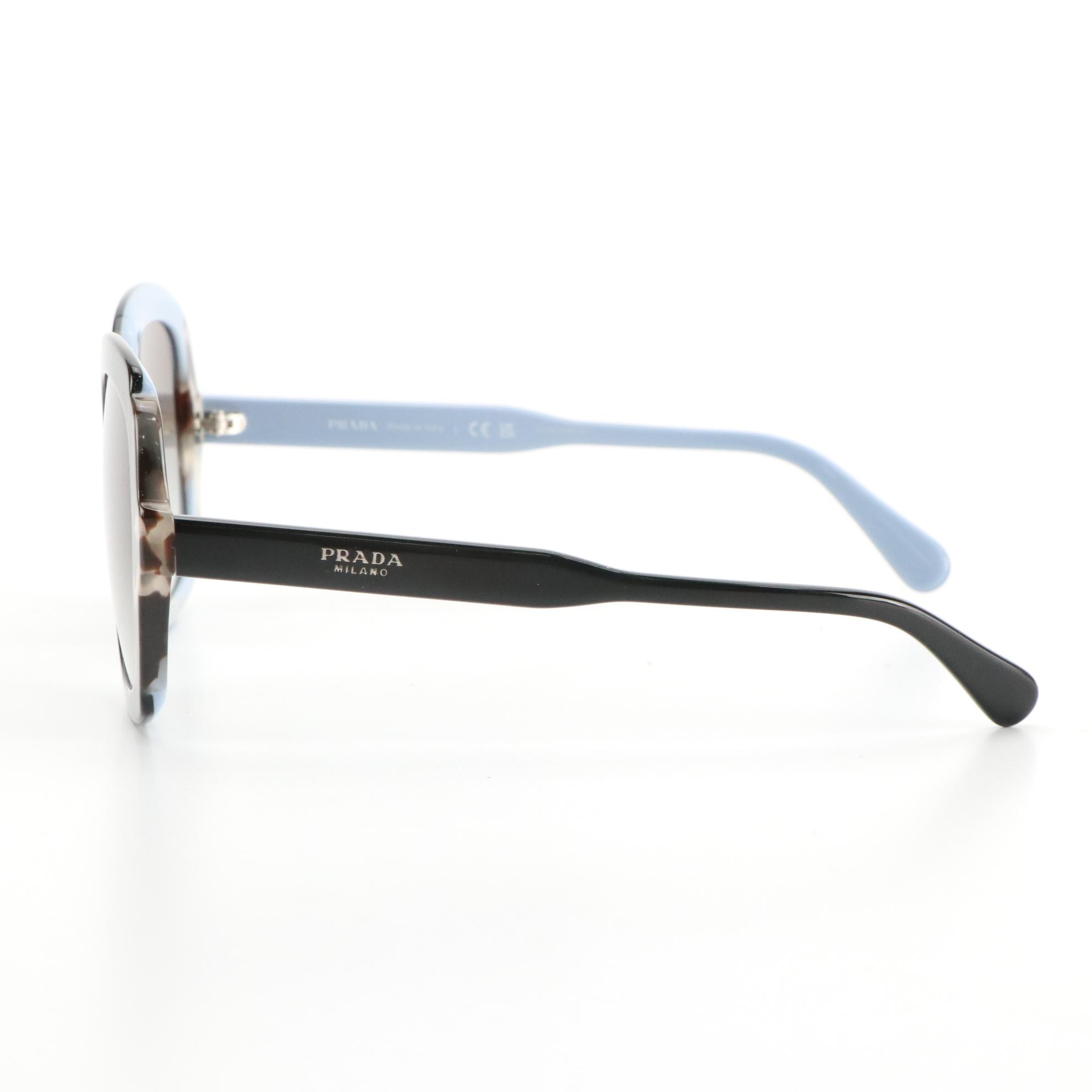 Prada SPR 16U Oversized Square Sunglasses with Case and Box