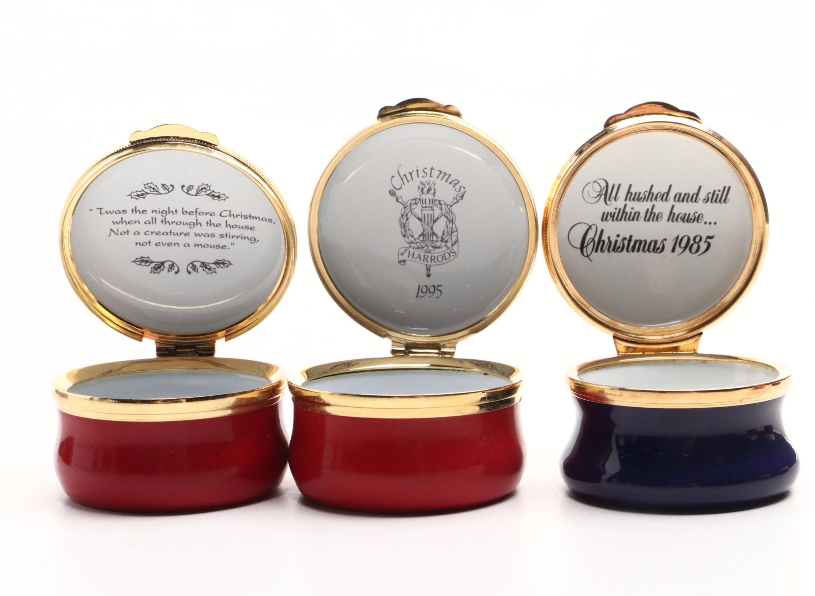 Crummles & Co. The Harrods Christmas Box with Other English Enamel Boxes