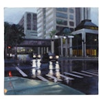Anthony Swartwood Oil Painting "Central and 2nd," 2010