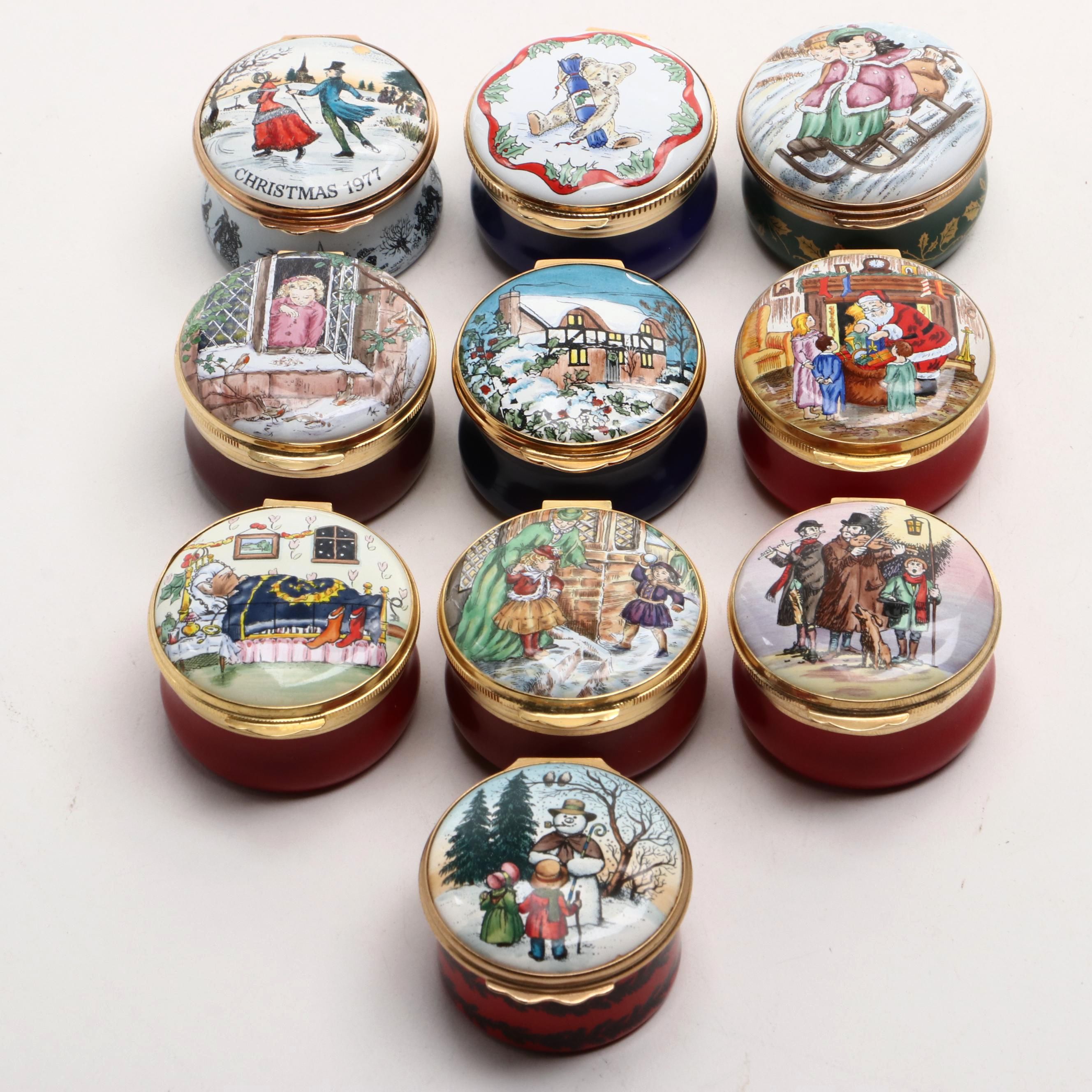 Crummles & Co. The Harrods Christmas Box with Other English Enamel Boxes