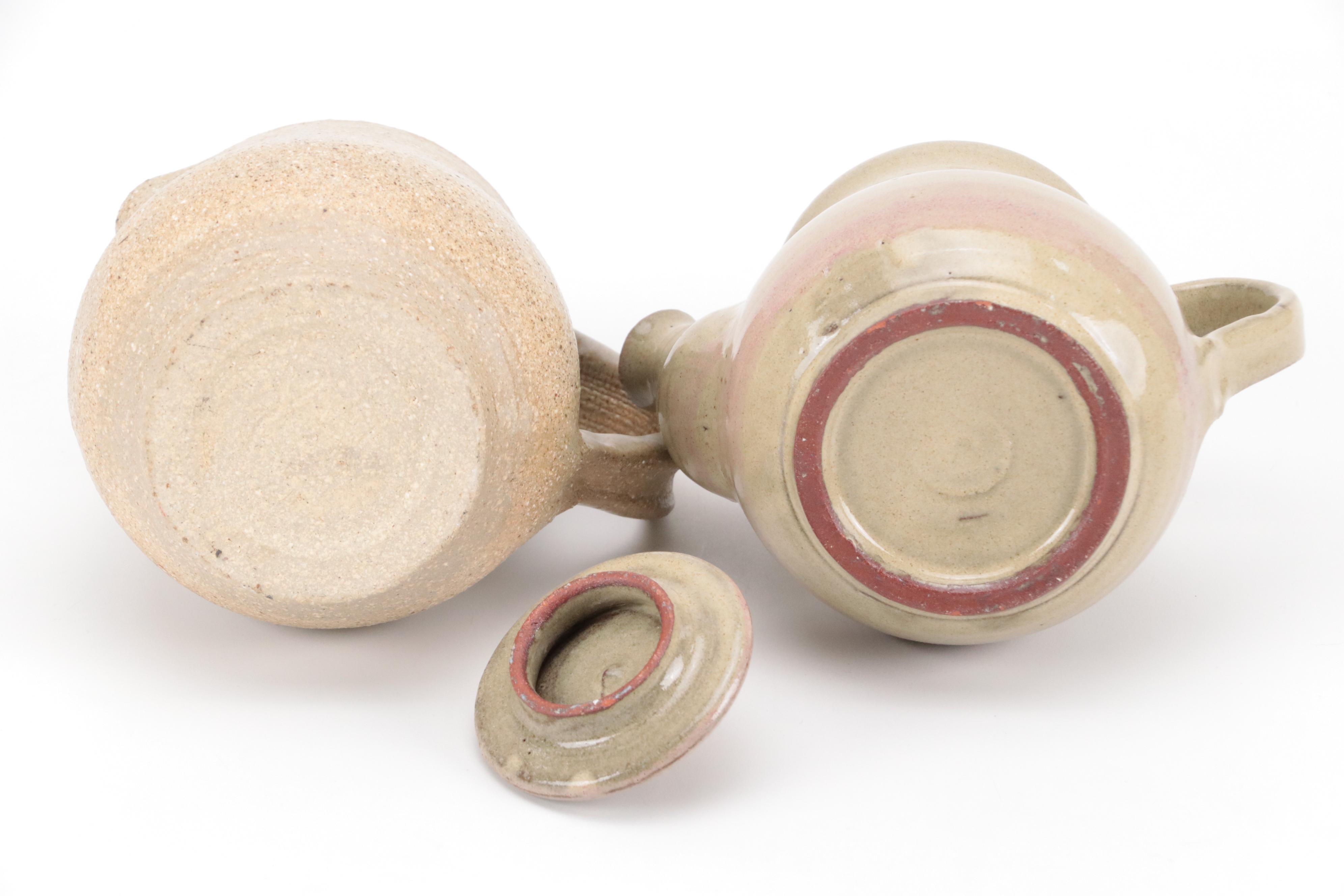 Louisville Stoneware Pinecone Bowl with Other Pottery Table Accessories