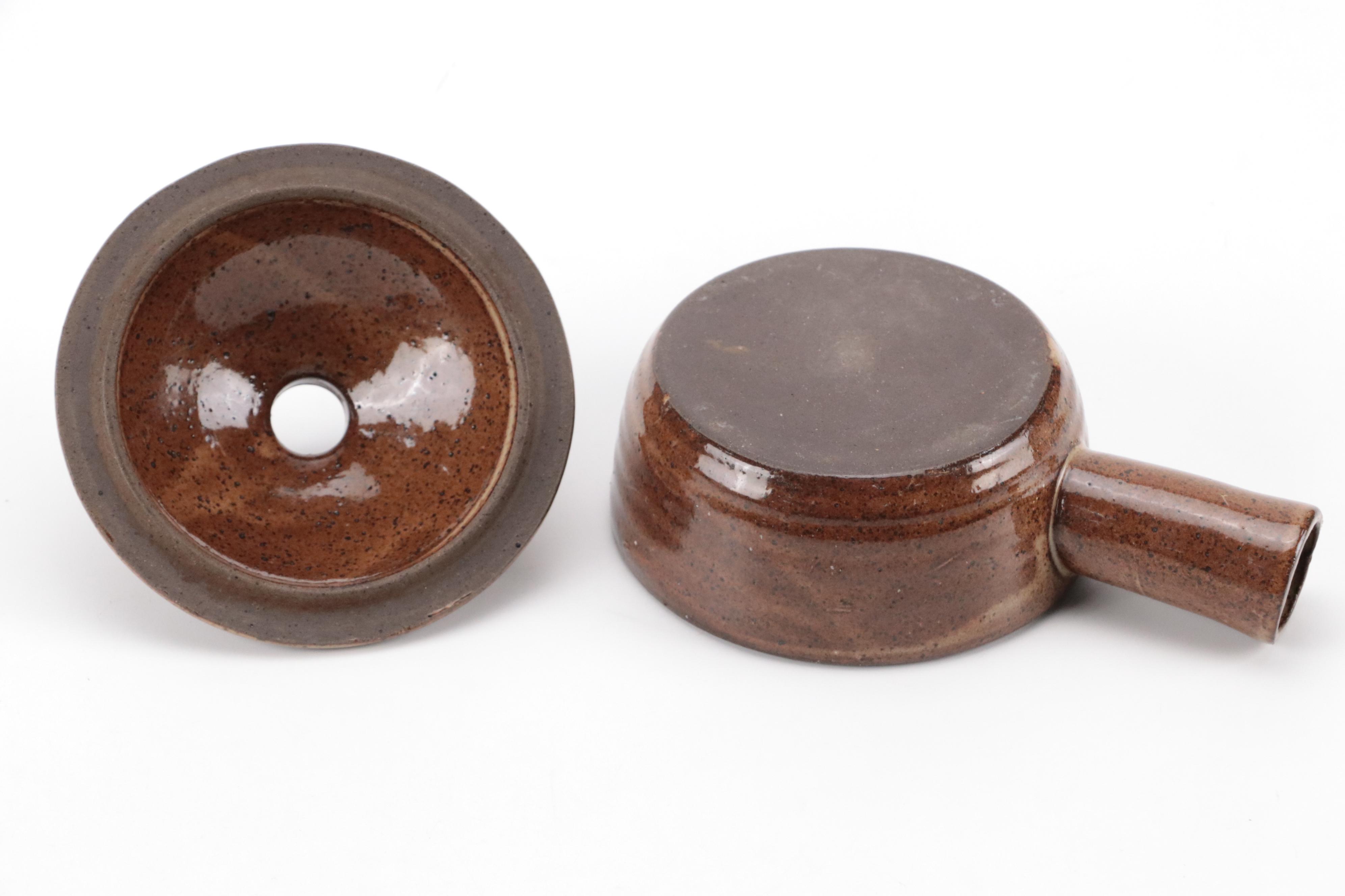 Louisville Stoneware Pinecone Bowl with Other Pottery Table Accessories