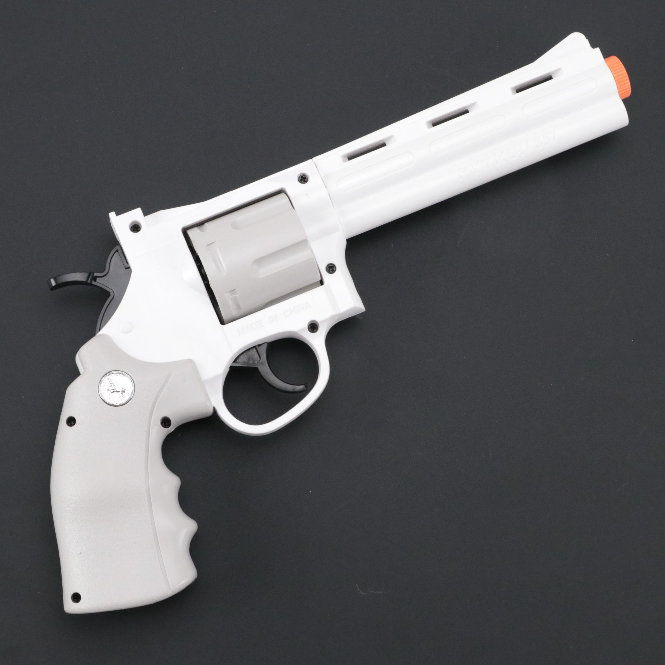 Tehoosen Colt Style Airsoft Revolver with Colt Toy Pistol Soft Rounds