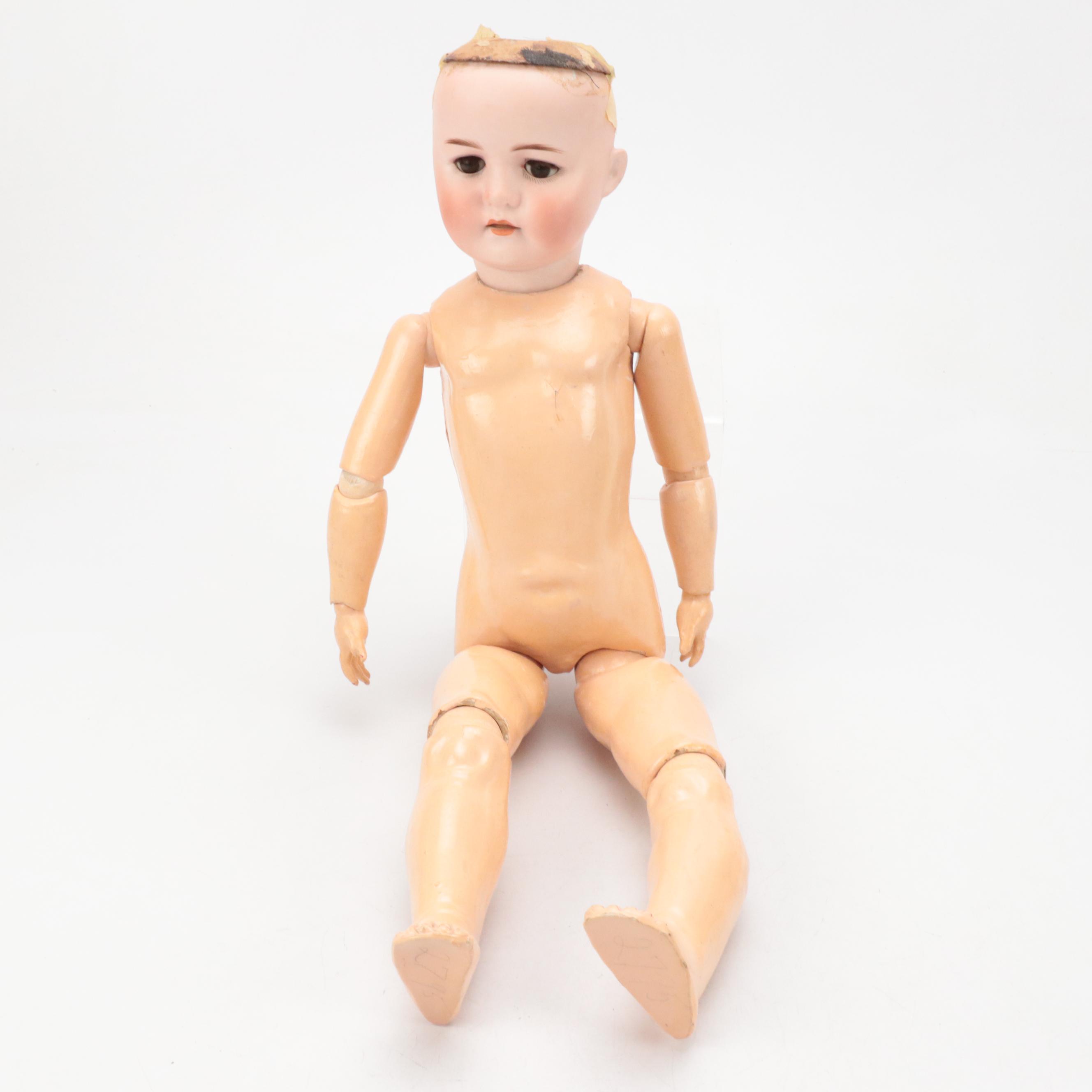 Max Handwerck 286 "Bebe Elite" Character with Armand Marseille 390 Child Dolls