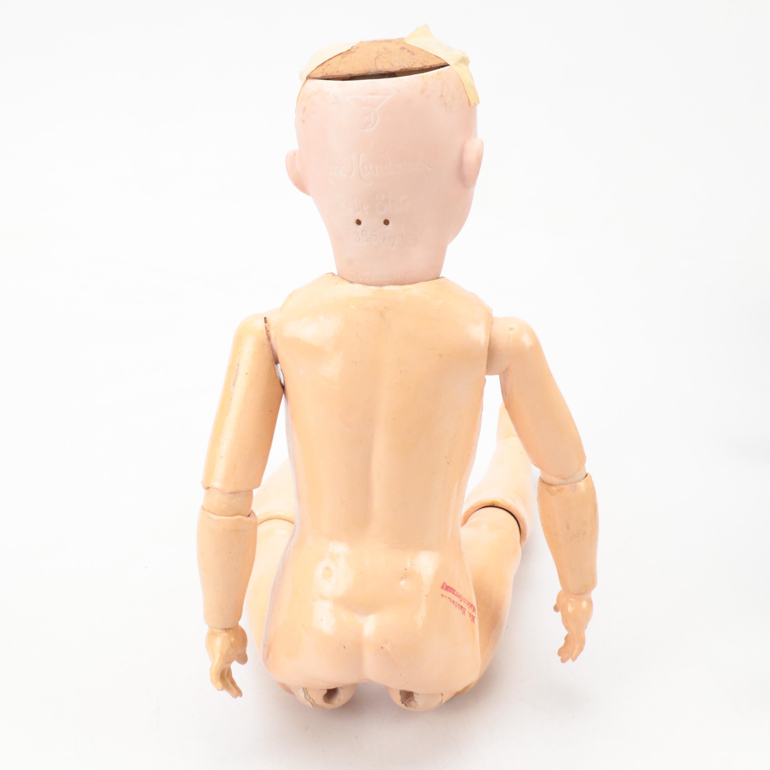 Max Handwerck 286 "Bebe Elite" Character with Armand Marseille 390 Child Dolls