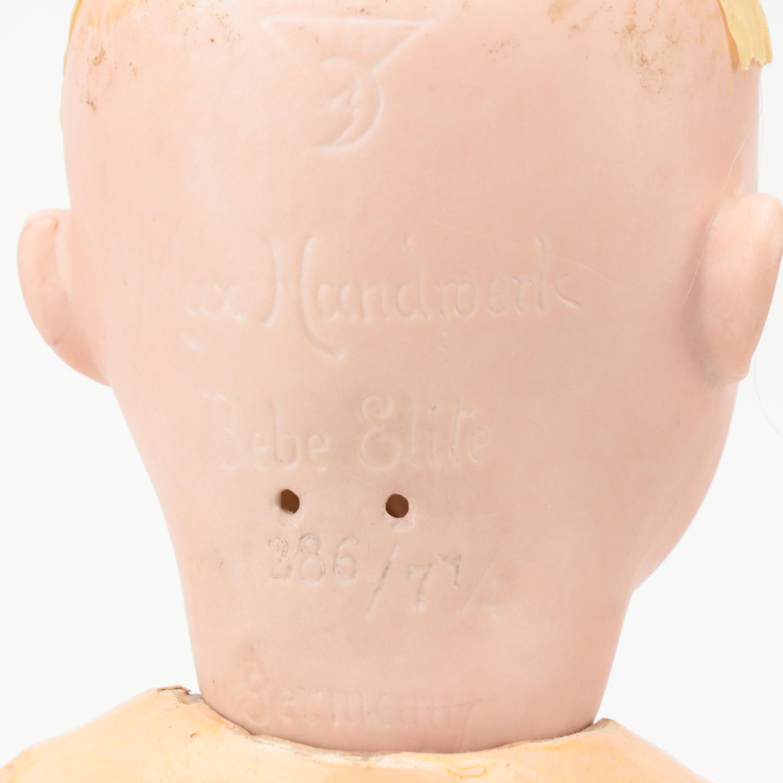 Max Handwerck 286 "Bebe Elite" Character with Armand Marseille 390 Child Dolls