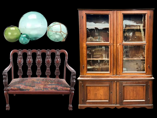 An Eclectic Collection: Antique Furniture, Stoneware Pottery, Lamp Posts & More