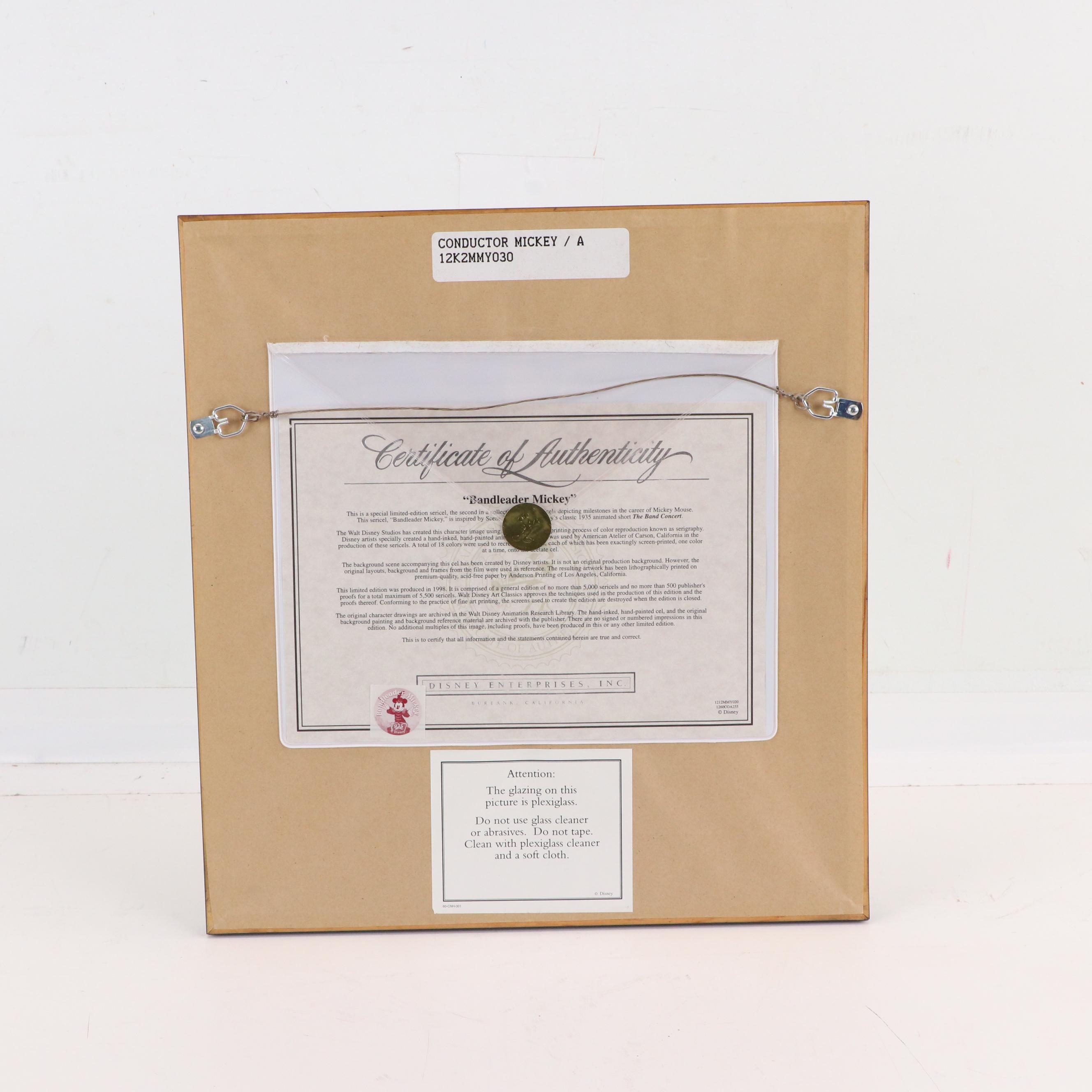 Disney Sericel "Bandleader Mickey," 1998