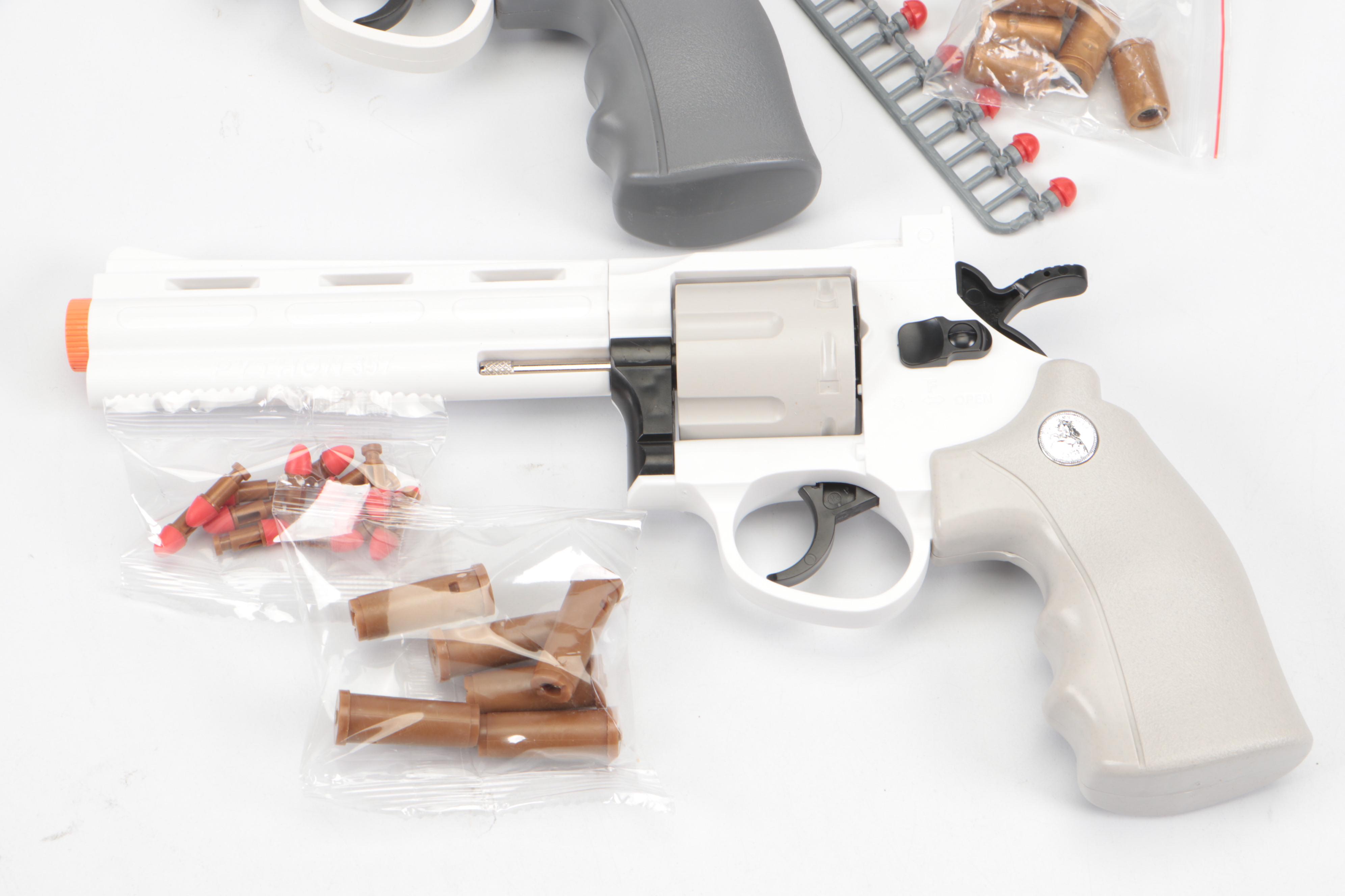 Smith & Wesson, MJT and Tehoosen Colt Bullet Pretend Play Toy Guns, Rounds