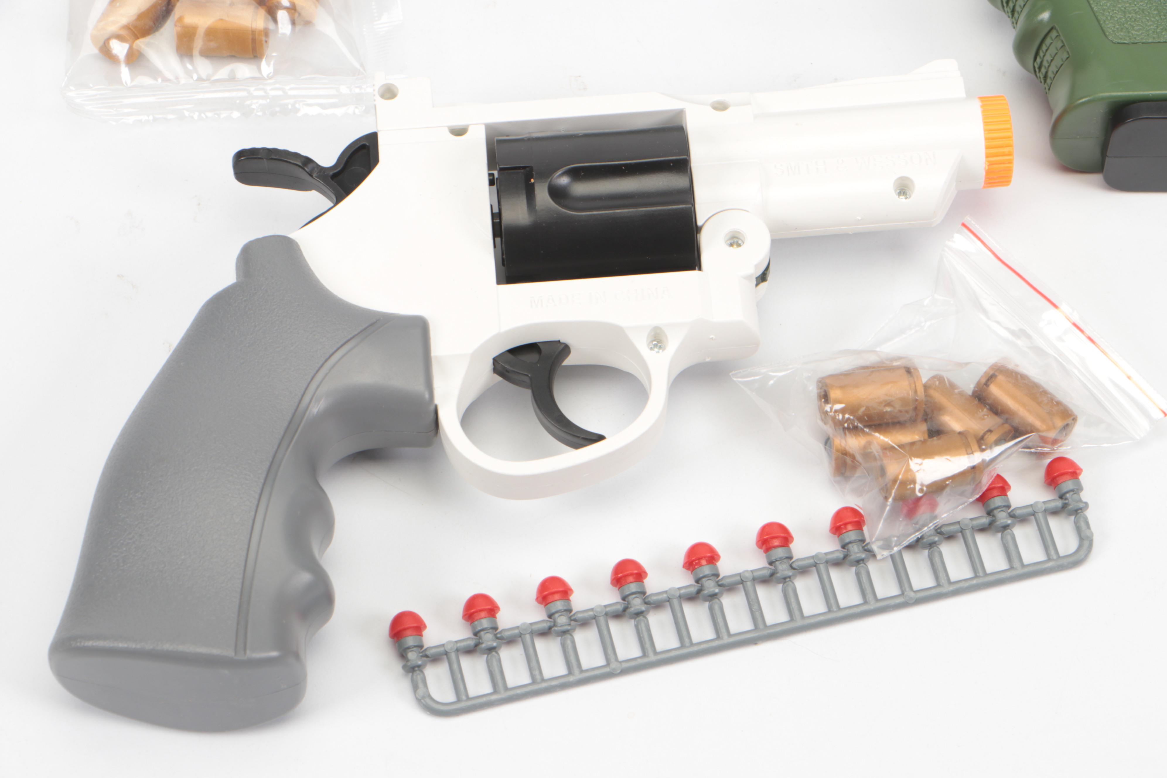 Smith & Wesson, MJT and Tehoosen Colt Bullet Pretend Play Toy Guns, Rounds