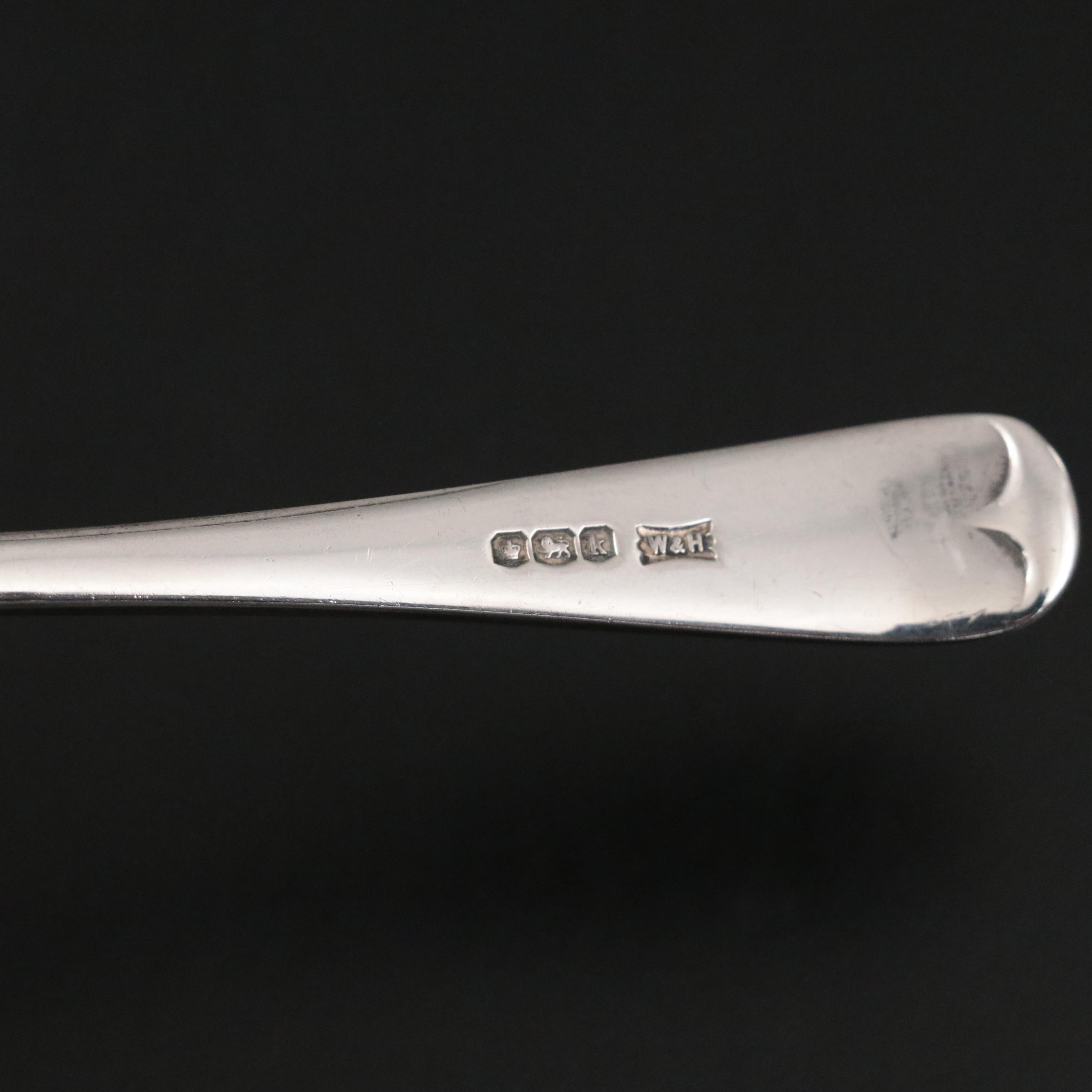 English Walker & Hall Sterling Silver Egg Cup, Napkin Ring, and Spoon, 1927–1928