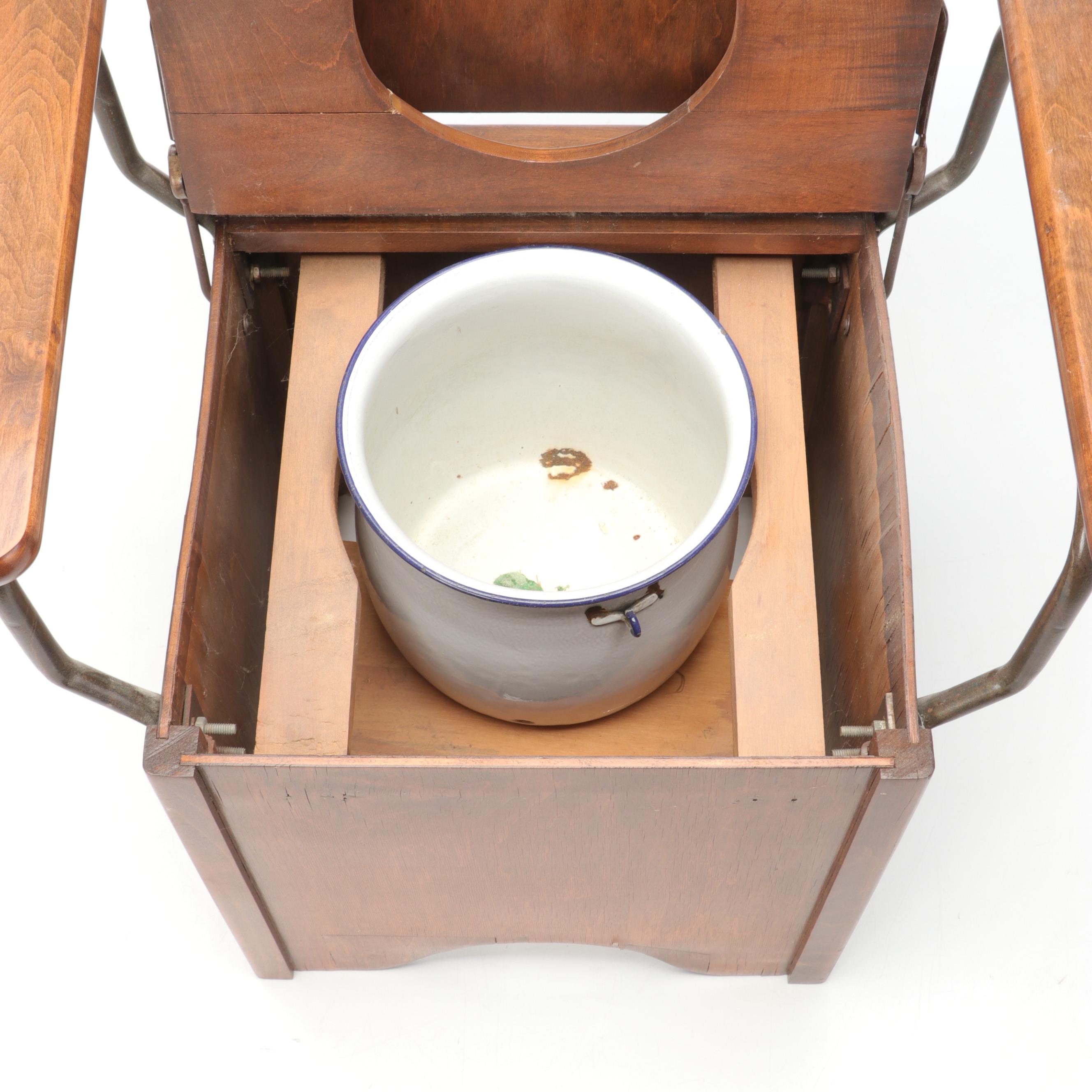 Wooden Potty Chair, 20th Century