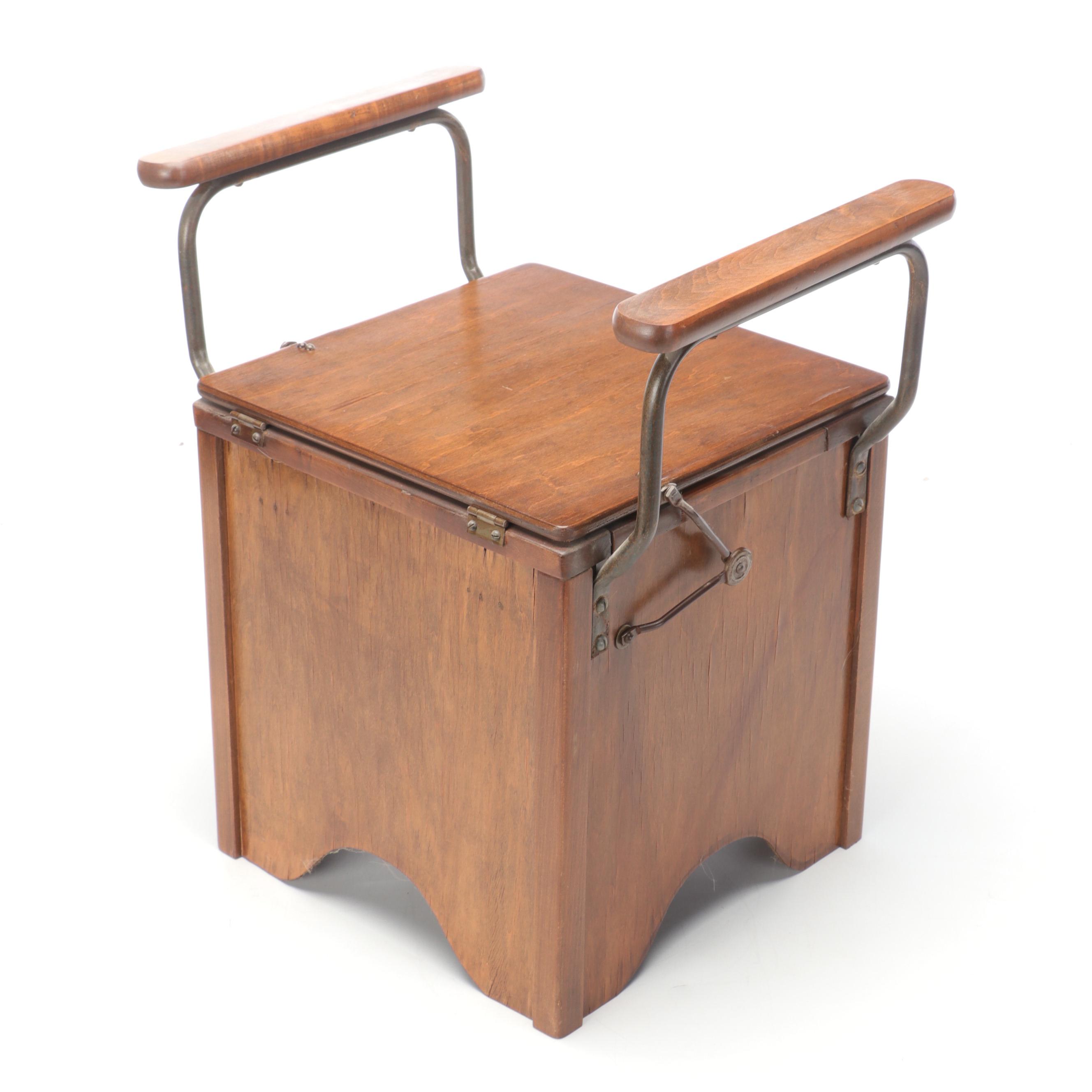 Wooden Potty Chair, 20th Century