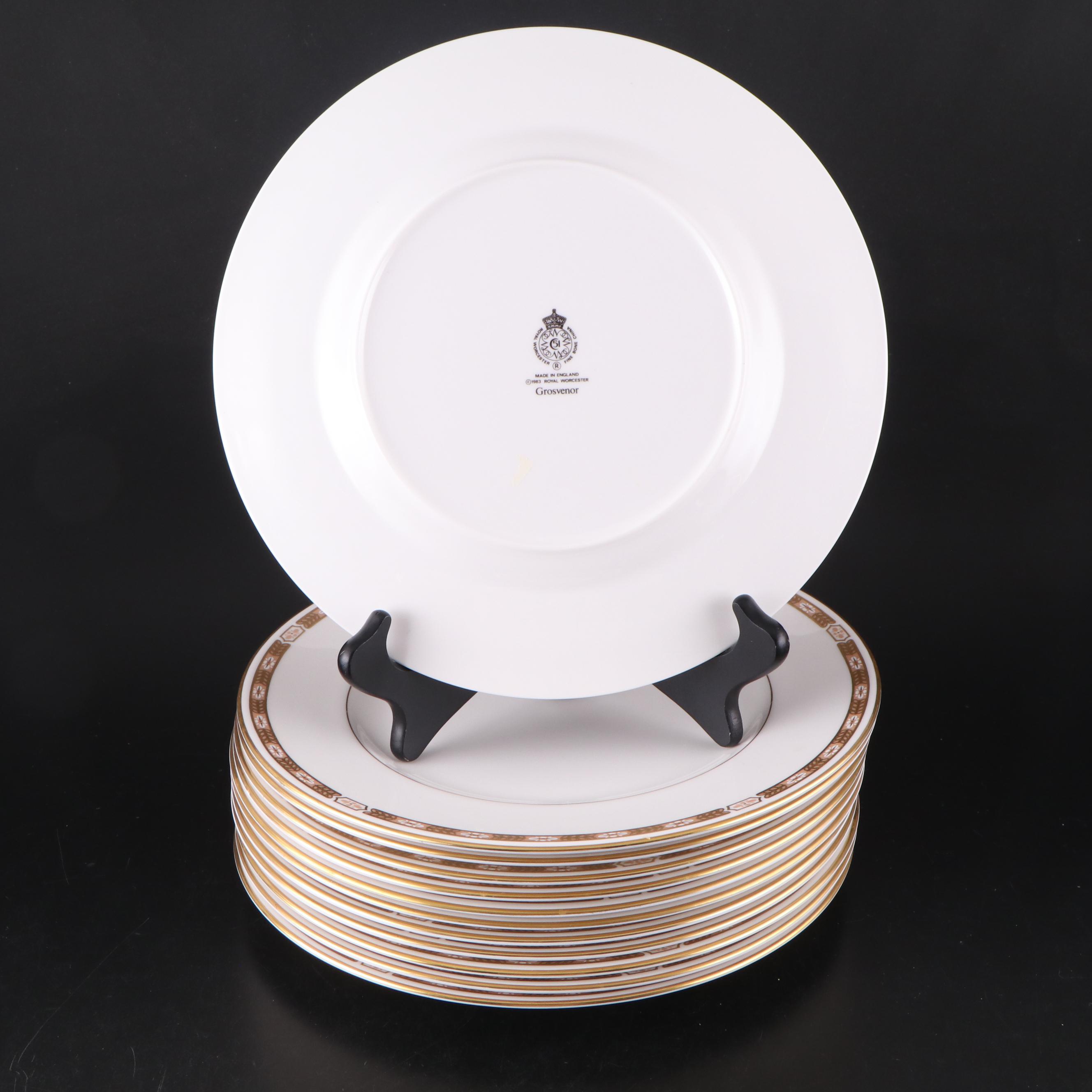 Royal Worcester "Grosvenor Pink" Bone China Dinnerware and Serving Pieces