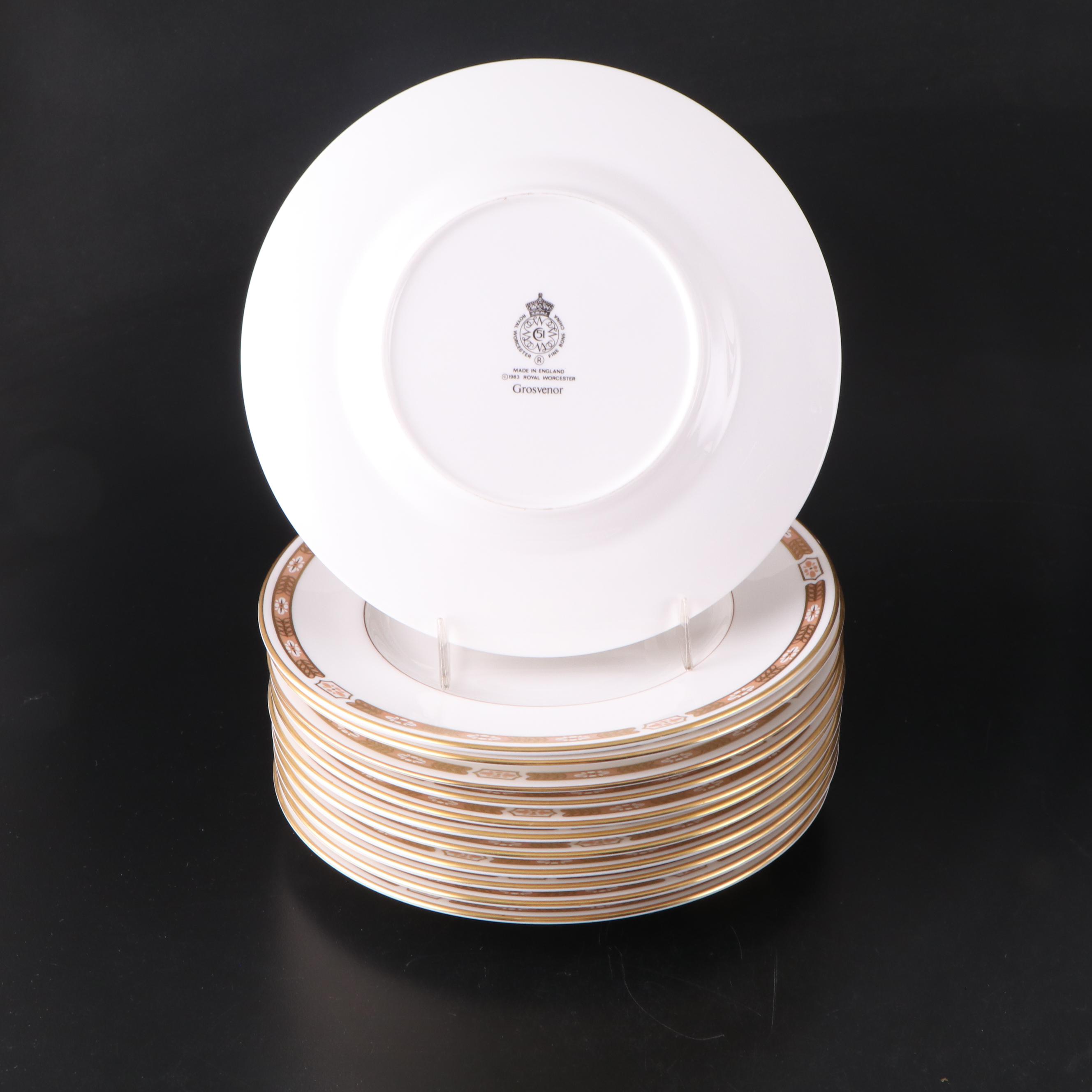 Royal Worcester "Grosvenor Pink" Bone China Dinnerware and Serving Pieces