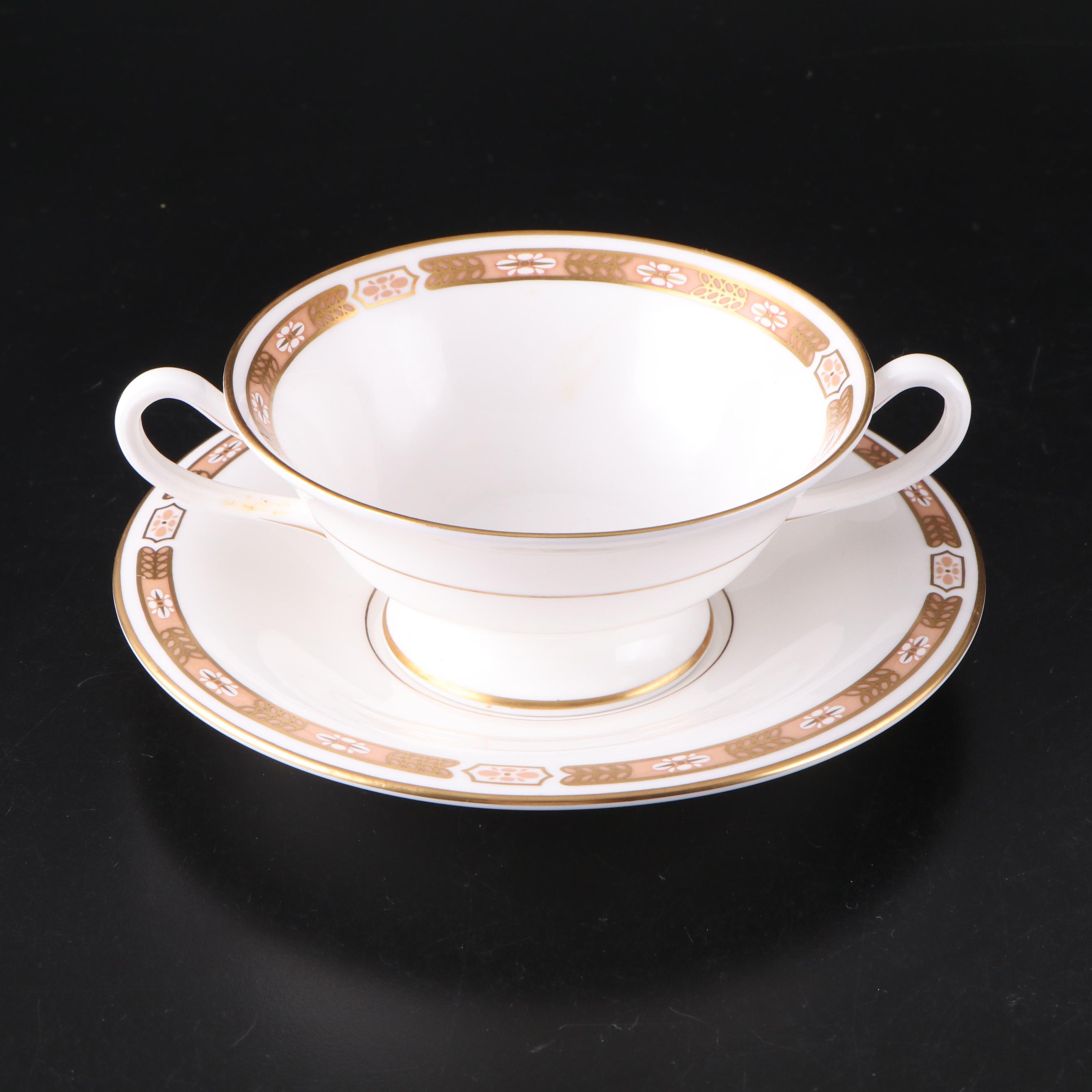 Royal Worcester "Grosvenor Pink" Bone China Dinnerware and Serving Pieces