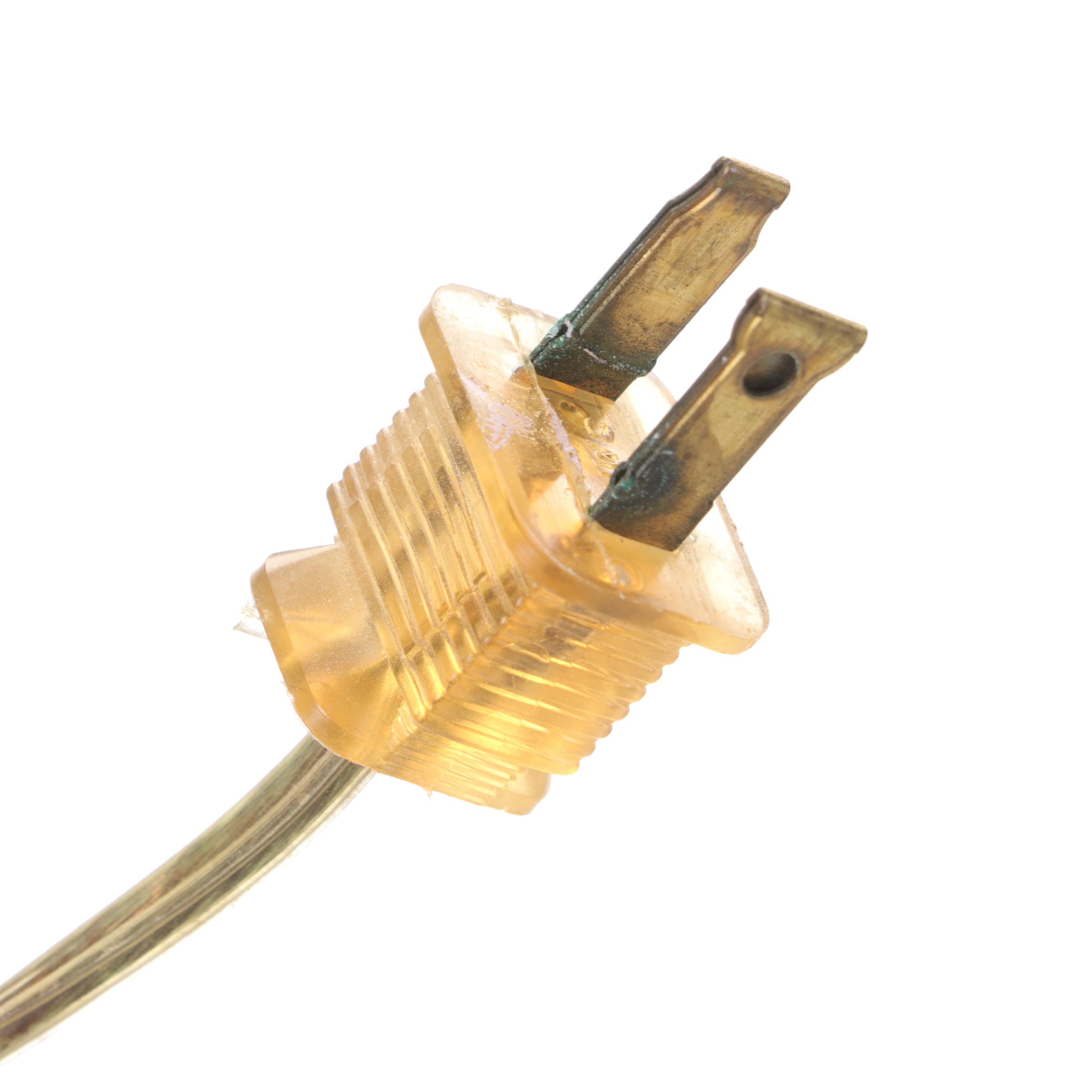 Pair of Hand-Painted Ceramic Table Lamps with Silk Shades