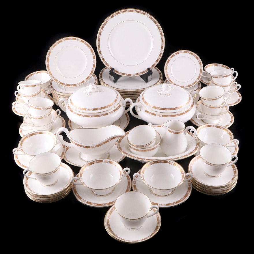 Royal Worcester "Grosvenor Pink" Bone China Dinnerware and Serving Pieces