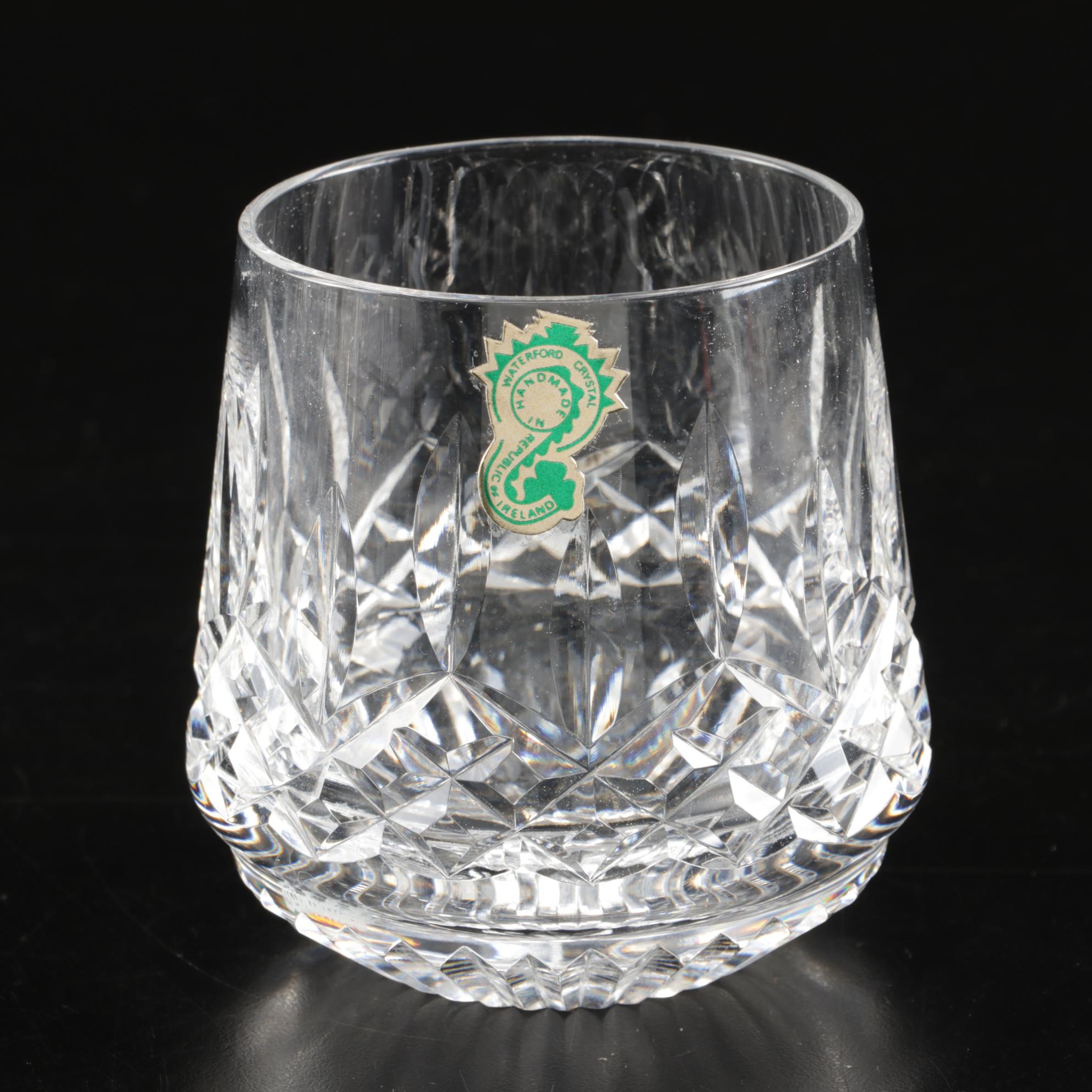 Waterford "Lismore" Crystal Roly Poly Glasses, Set of Eight