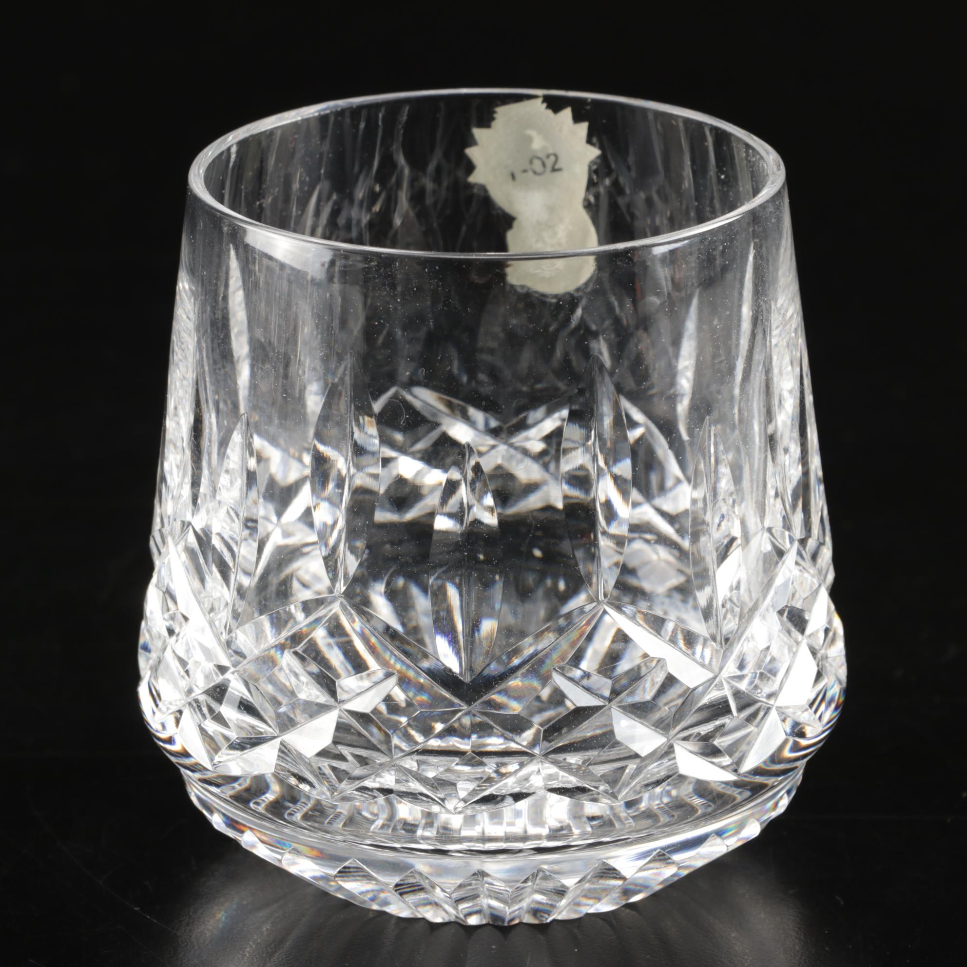 Waterford "Lismore" Crystal Roly Poly Glasses, Set of Eight