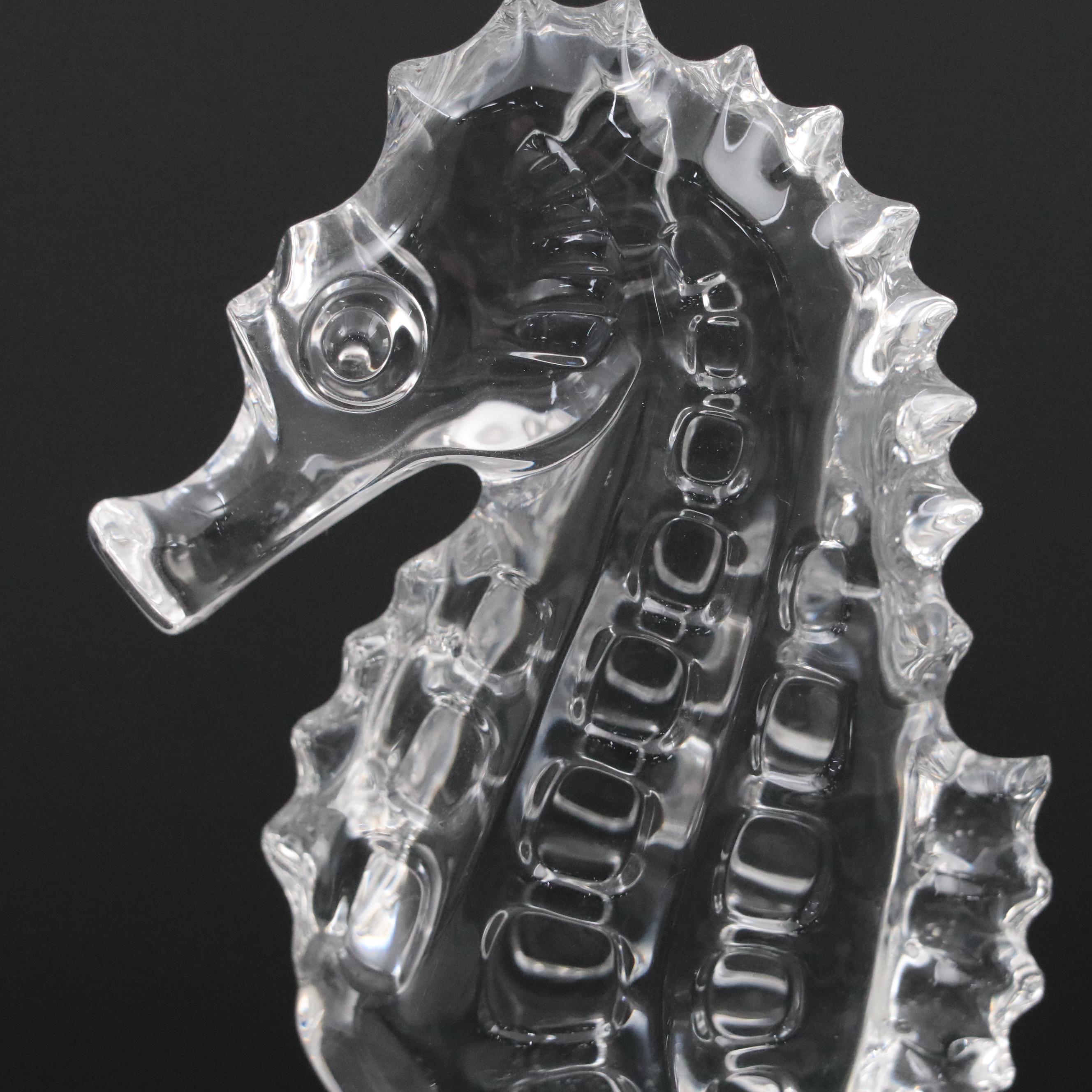 Waterford Crystal Seahorse and Sailboat Figurines