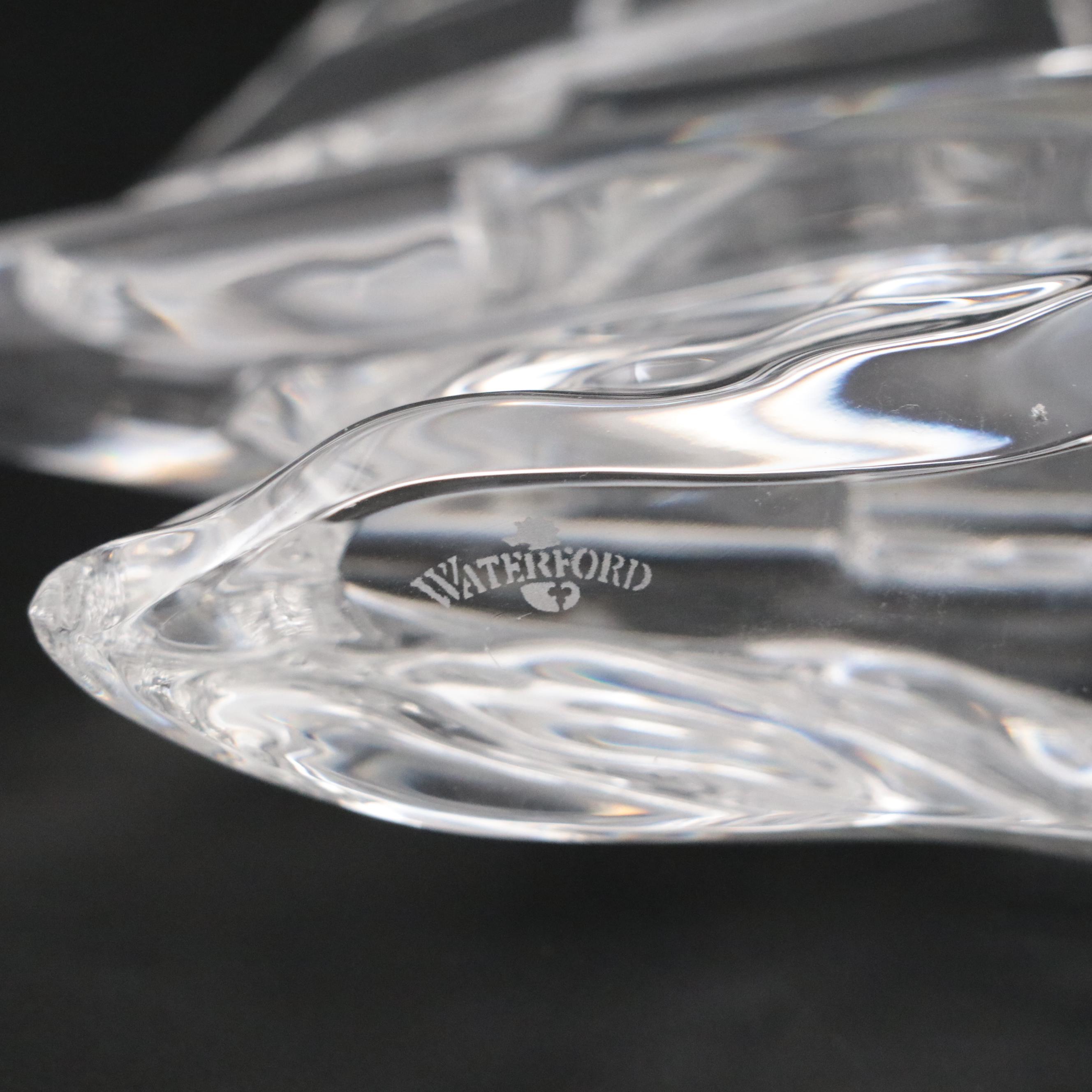 Waterford Crystal Seahorse and Sailboat Figurines