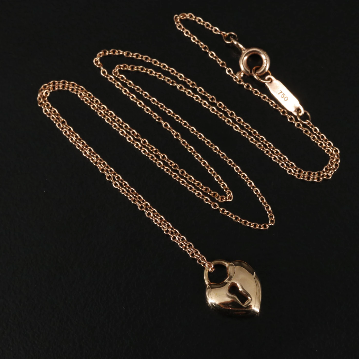 Tiffany Jewelry Tiffany Lock Necklace Gold Tiffany 18K Gold