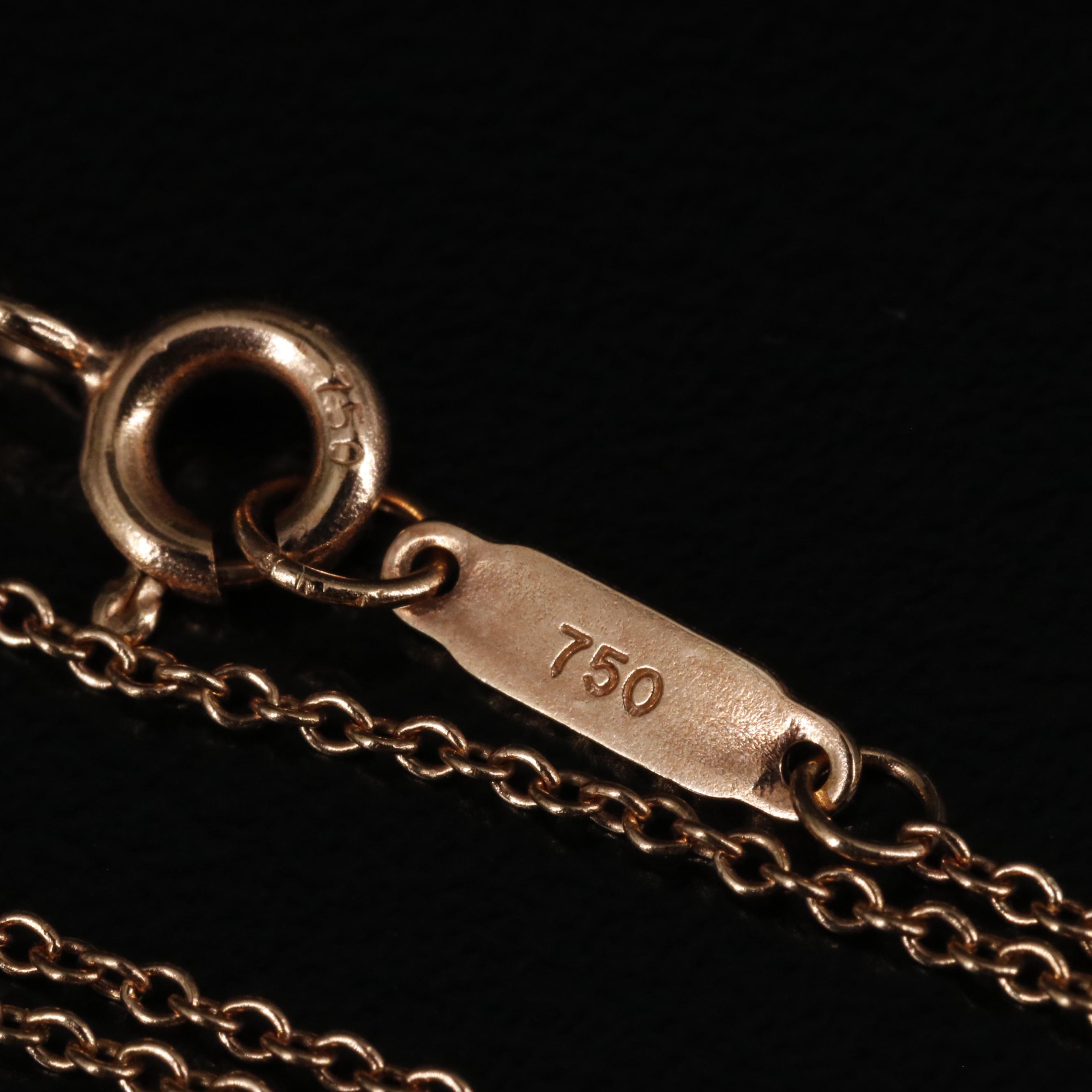 Tiffany & Co. 18K Heart Lock Pendant Necklace