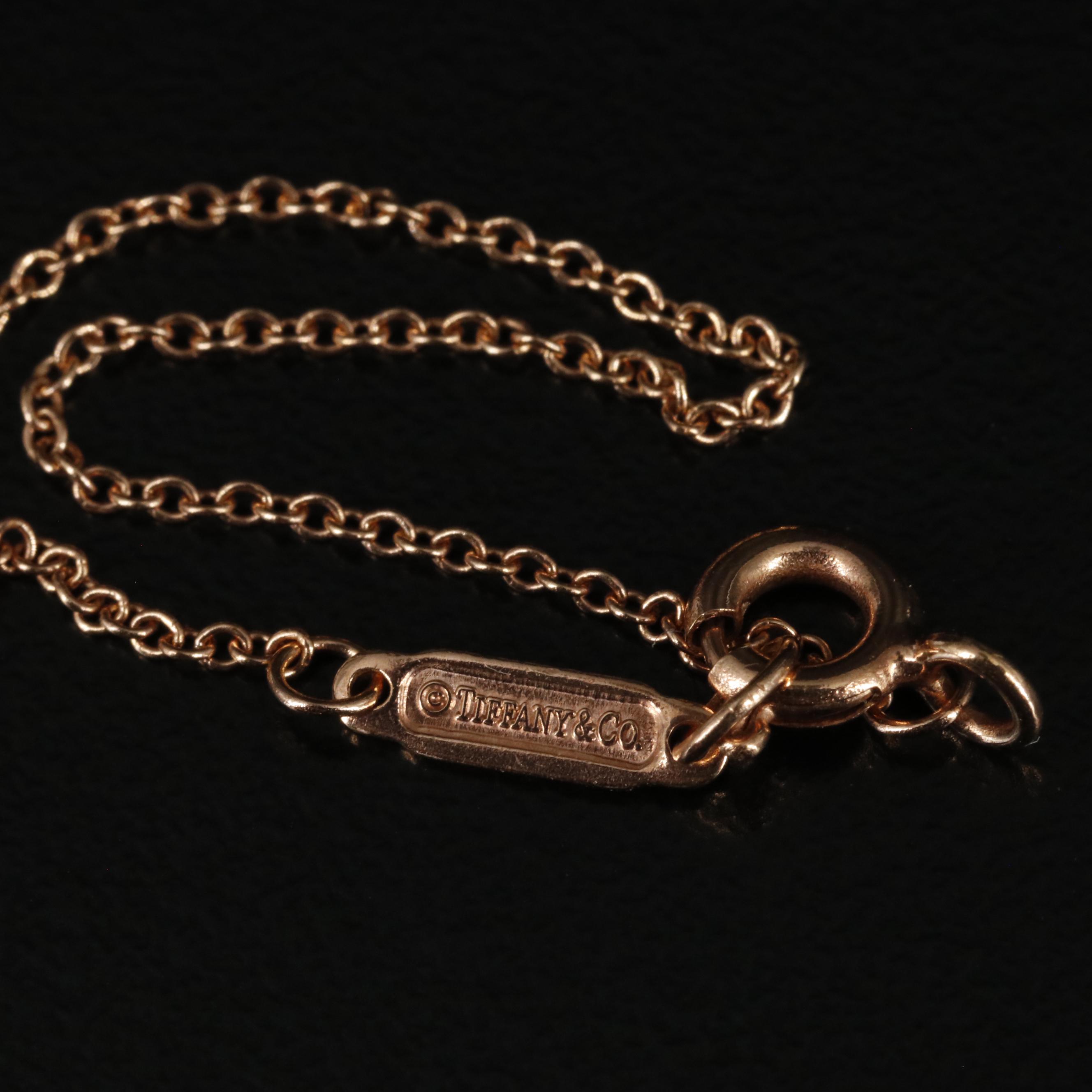 Tiffany & Co. 18K Heart Lock Pendant Necklace