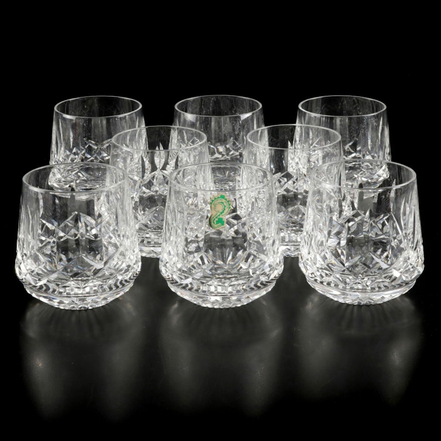 Waterford "Lismore" Crystal Roly Poly Glasses, Set of Eight