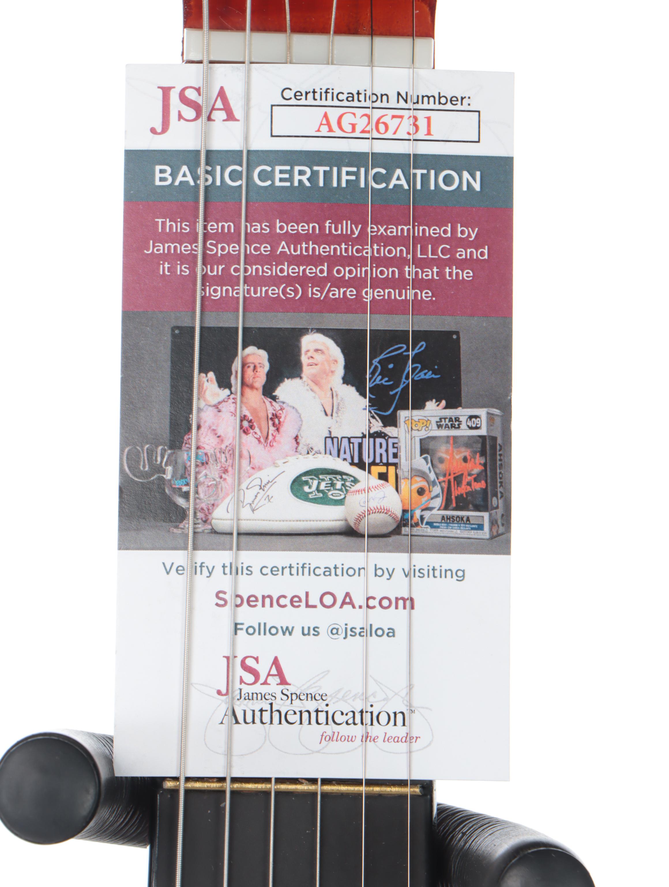 Billy Idol Signed Classical Acoustic Guitar, 21st Century