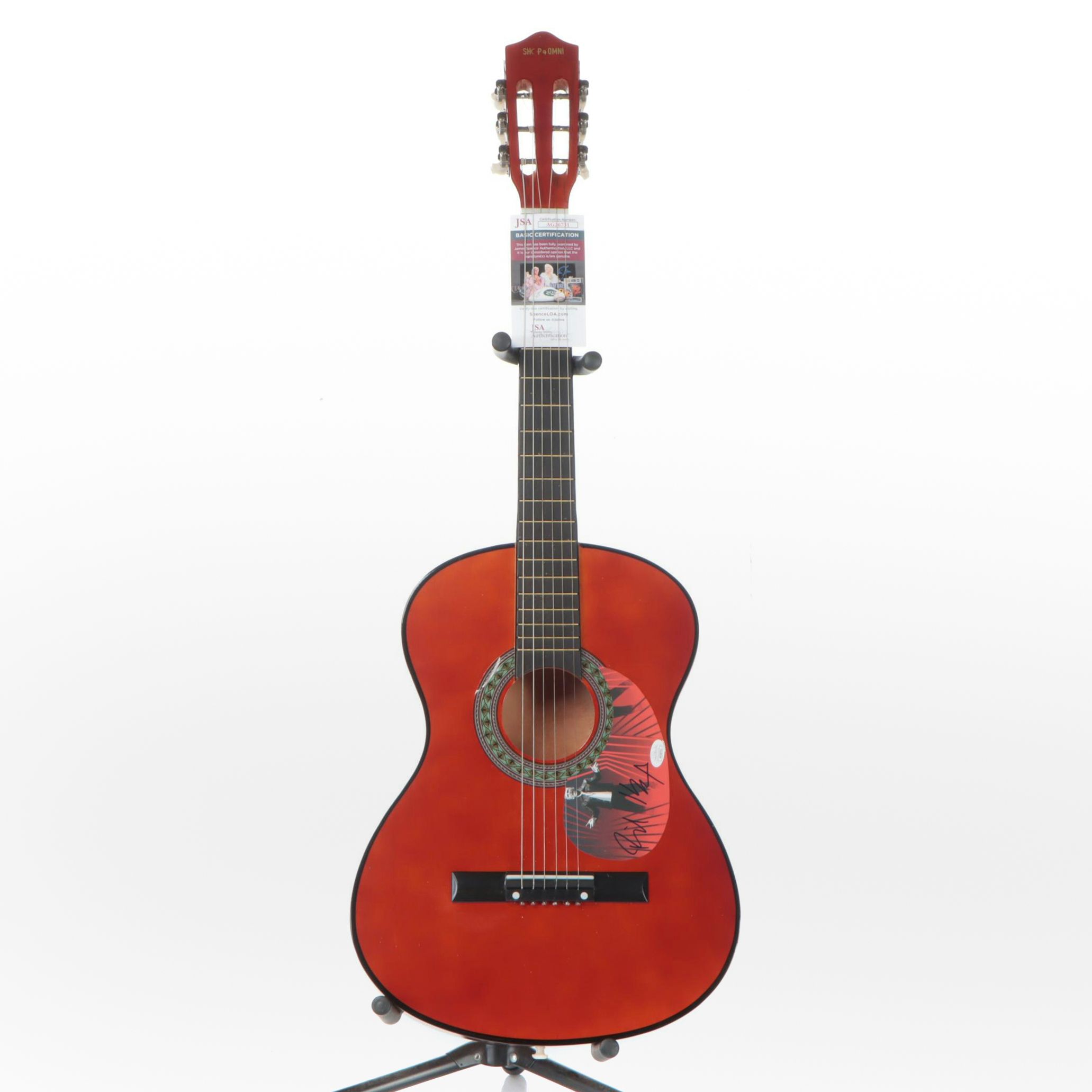 Billy Idol Signed Classical Acoustic Guitar, 21st Century