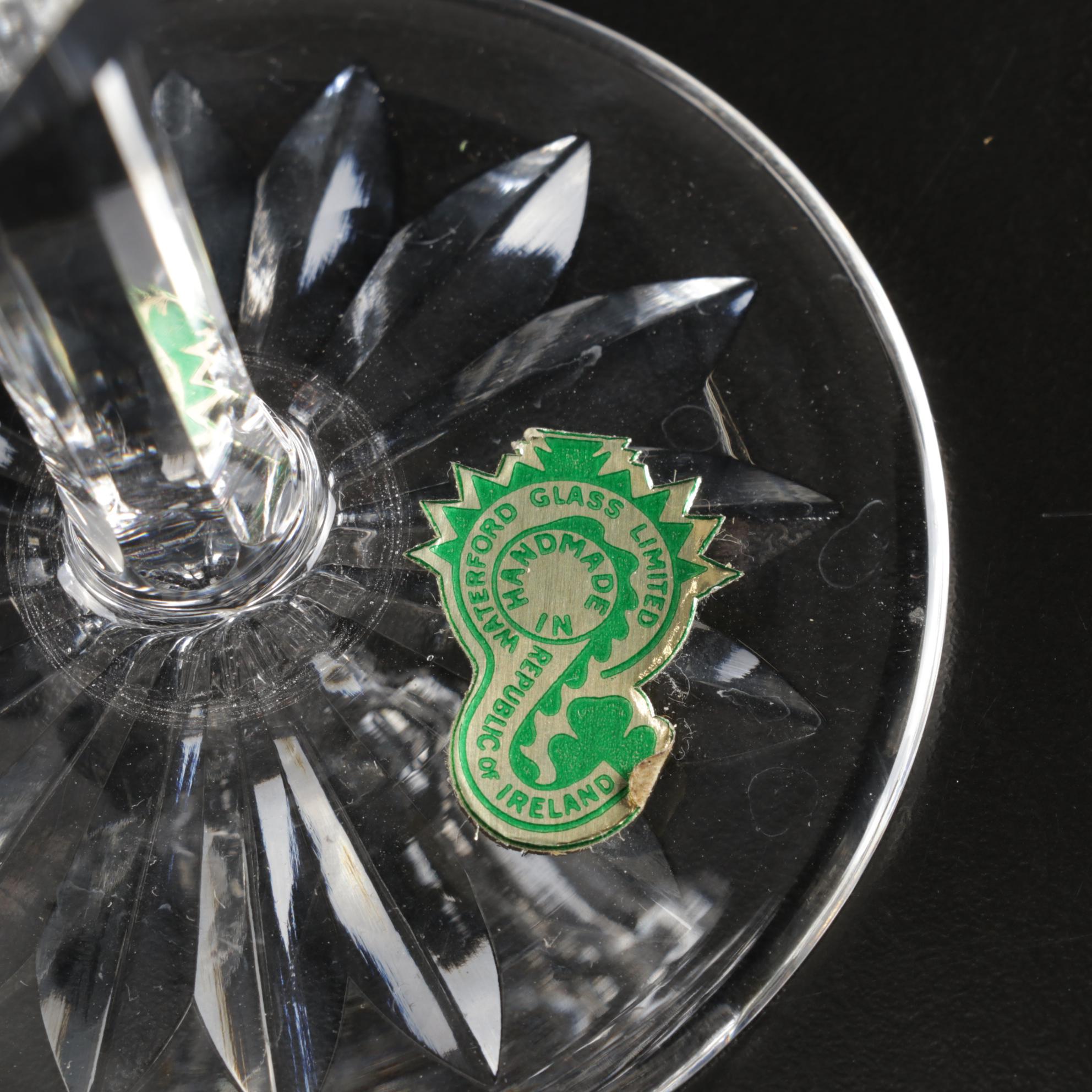 Waterford "Powerscourt" Crystal Water Goblets, Set of Six, 1969-2017