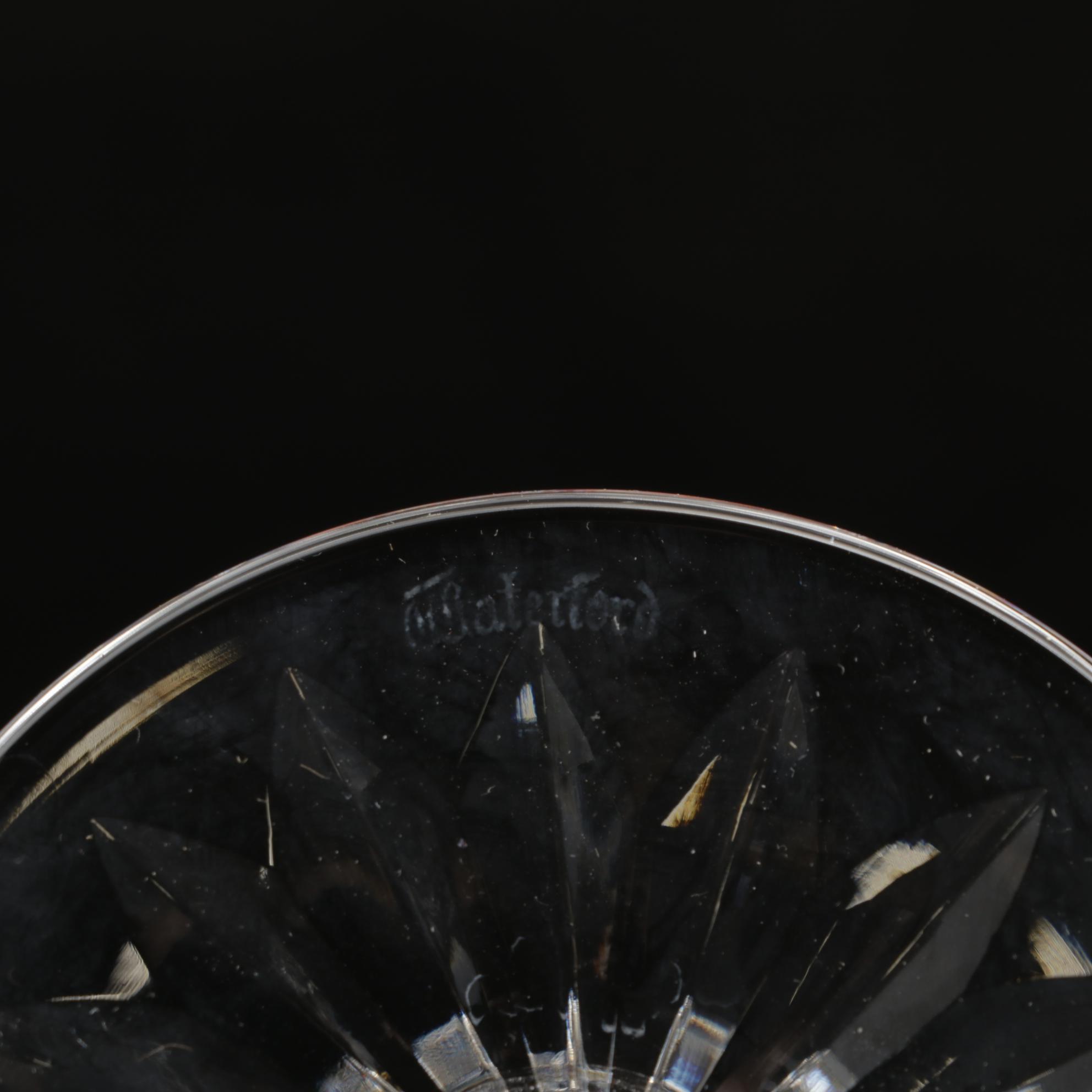 Waterford "Powerscourt" Crystal Water Goblets, Set of Six, 1969-2017