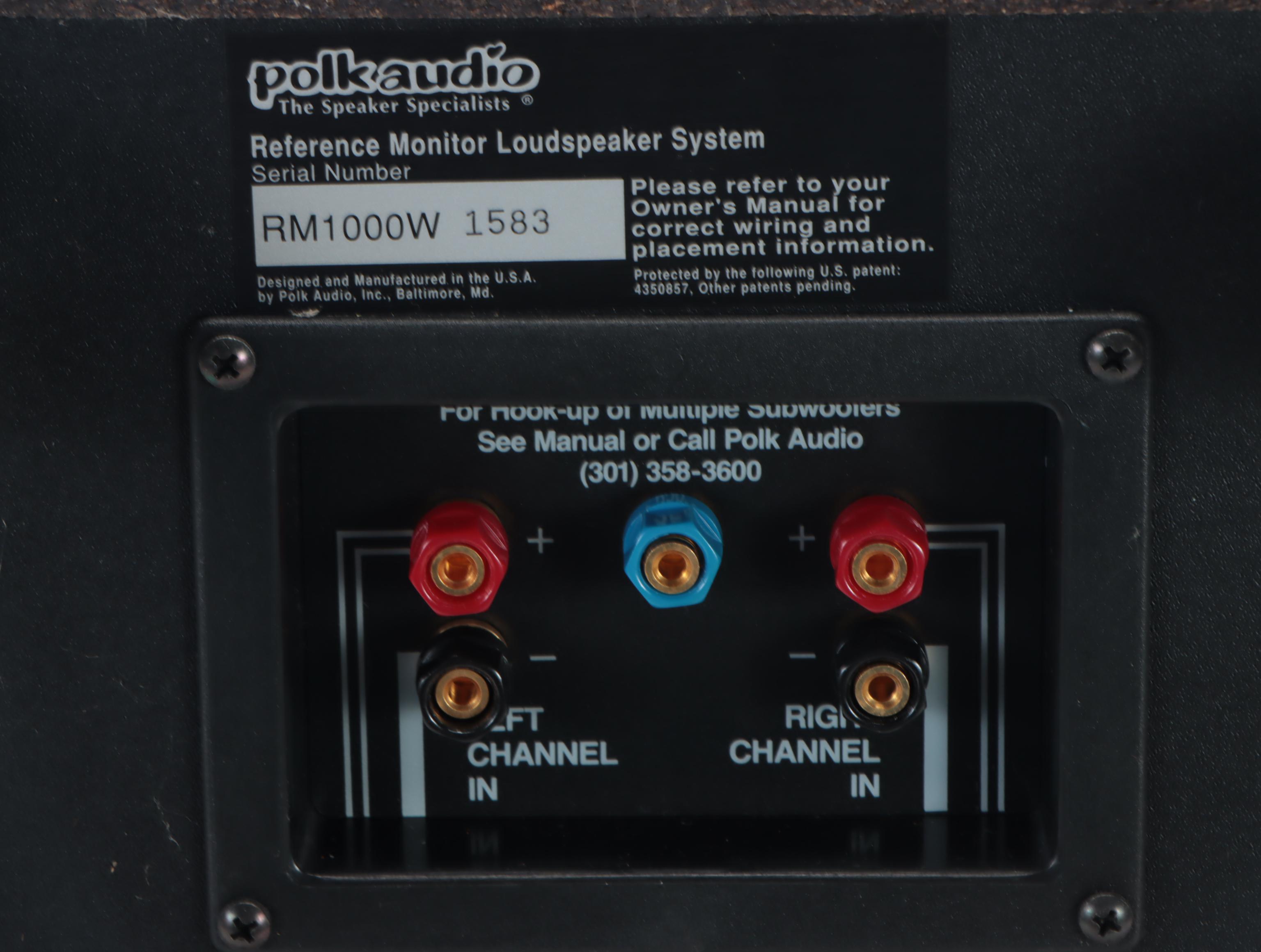 Polk Audio RM3000 Reference Monitor Series Speakers