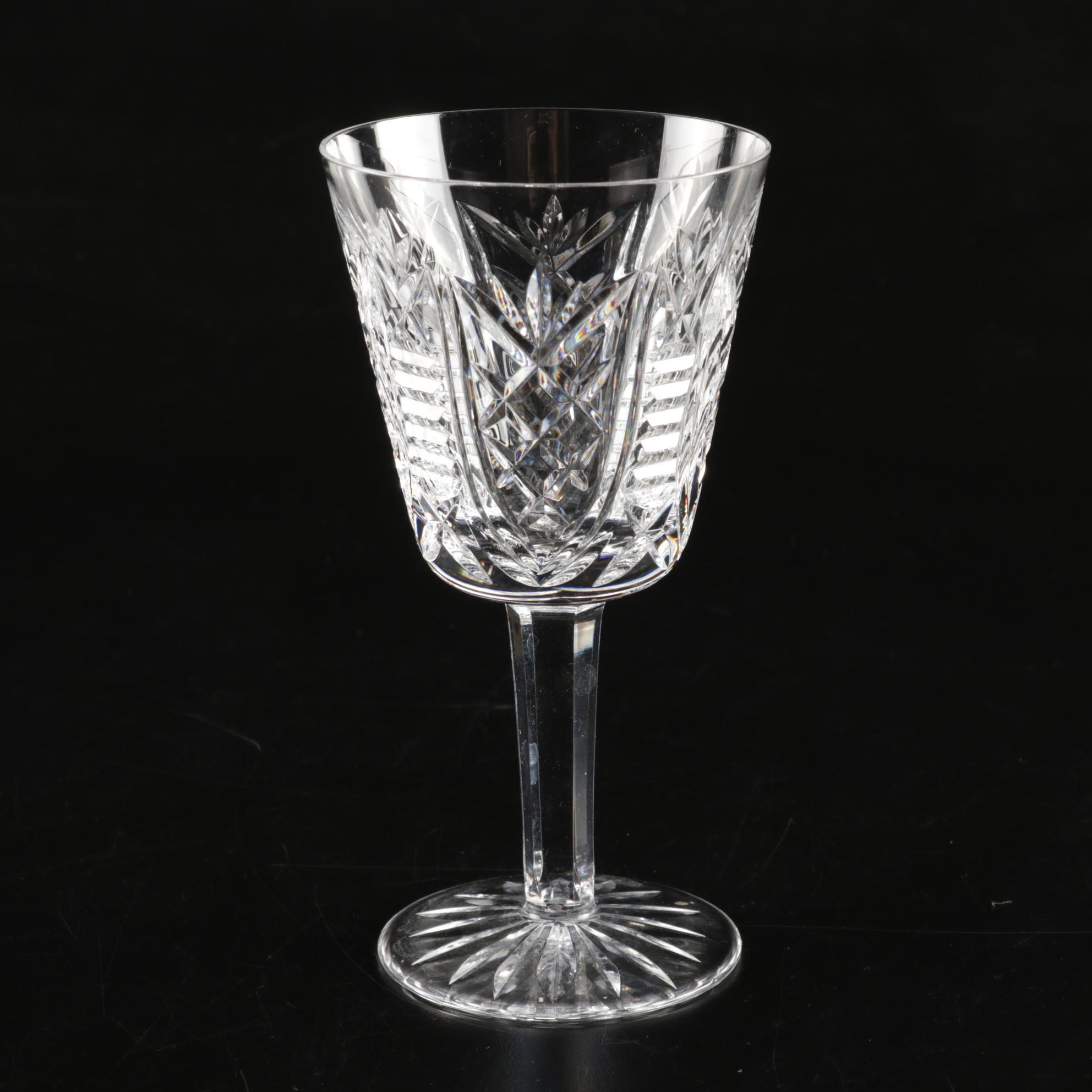 Waterford "Clare" Crystal Claret Wine Glasses, Set of Thirteen, 2000-2017